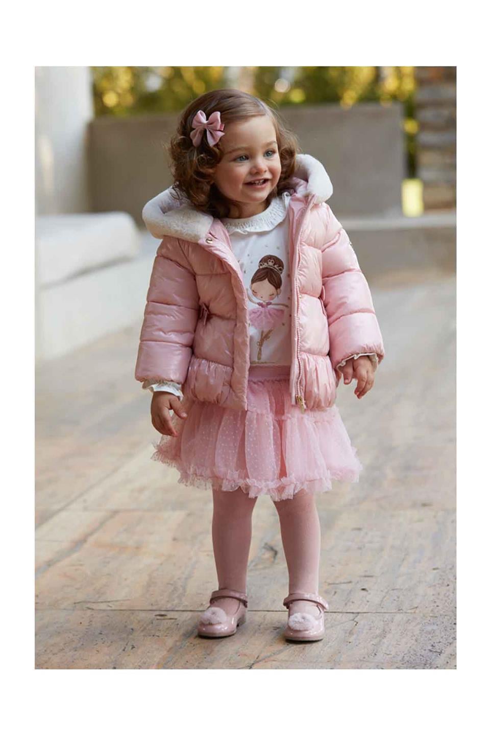 Mayoral Kışlık Kız Bebek Tül Etek Pembe
