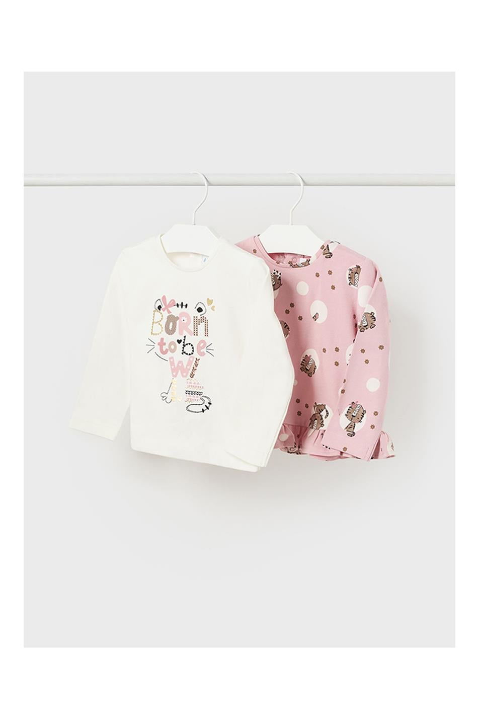 Mayoral Kışlık Kız Bebek Uzun Kol T-shirt 2'li Set