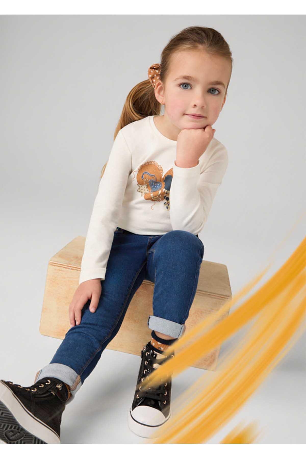 Mayoral Kışlık Kız Çocuk Basic Denim Pantolon - Mavi