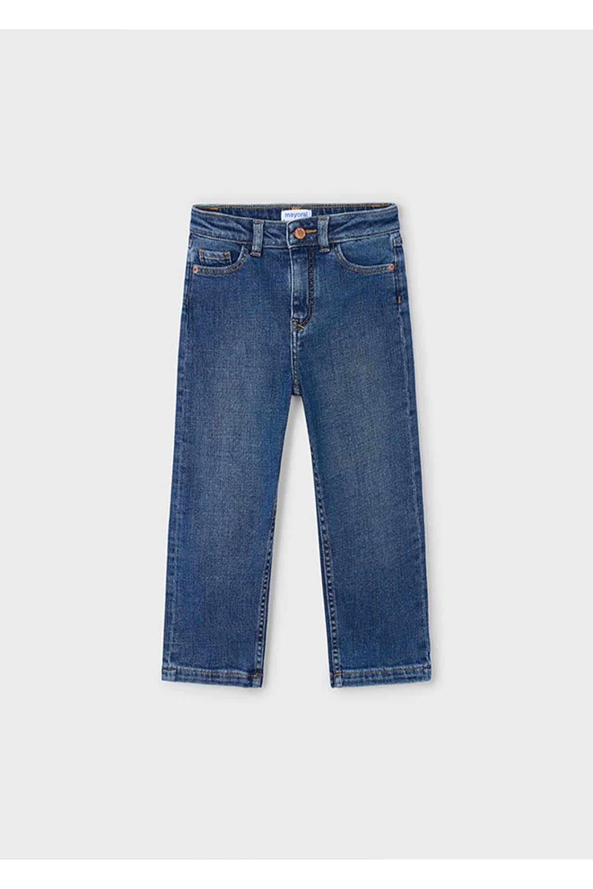 Mayoral Kışlık Kız Çocuk Denim Pantolon - Mavi