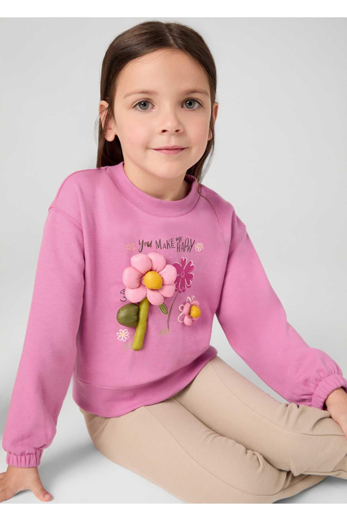 Mayoral Kışlık Kız Çocuk Sweat Tayt Takım - Pembe