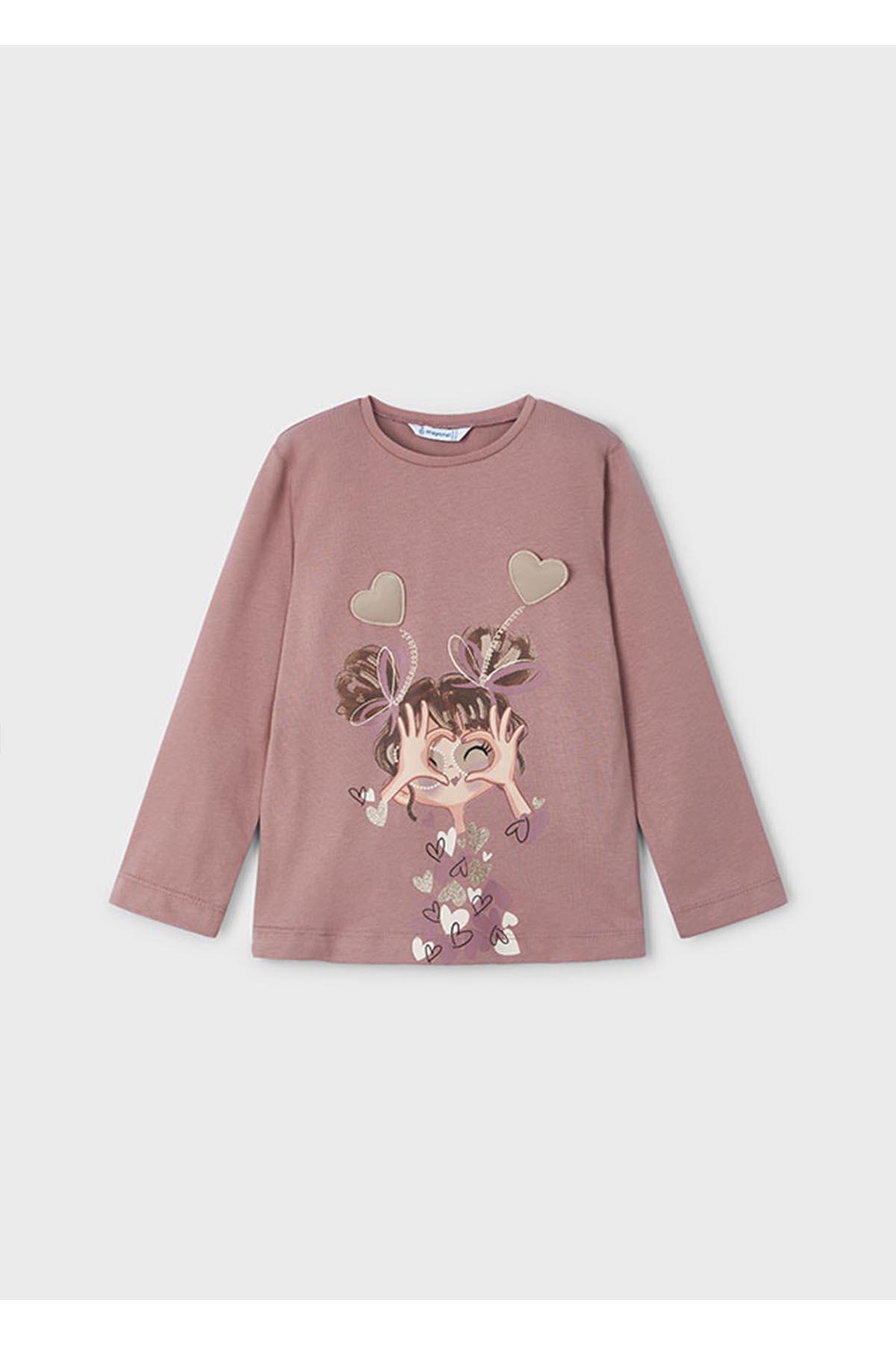 Mayoral Kışlık Kız Çocuk Uzun Kol Tshirt - Pembe