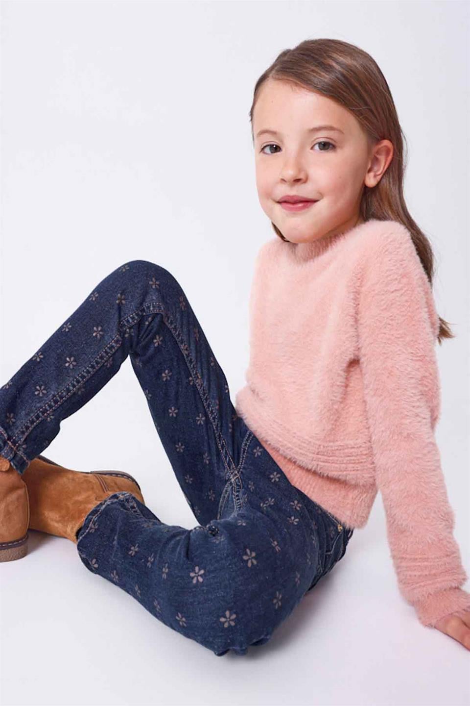 Mayoral Kışlık Kız Denim Pantolon Mavi