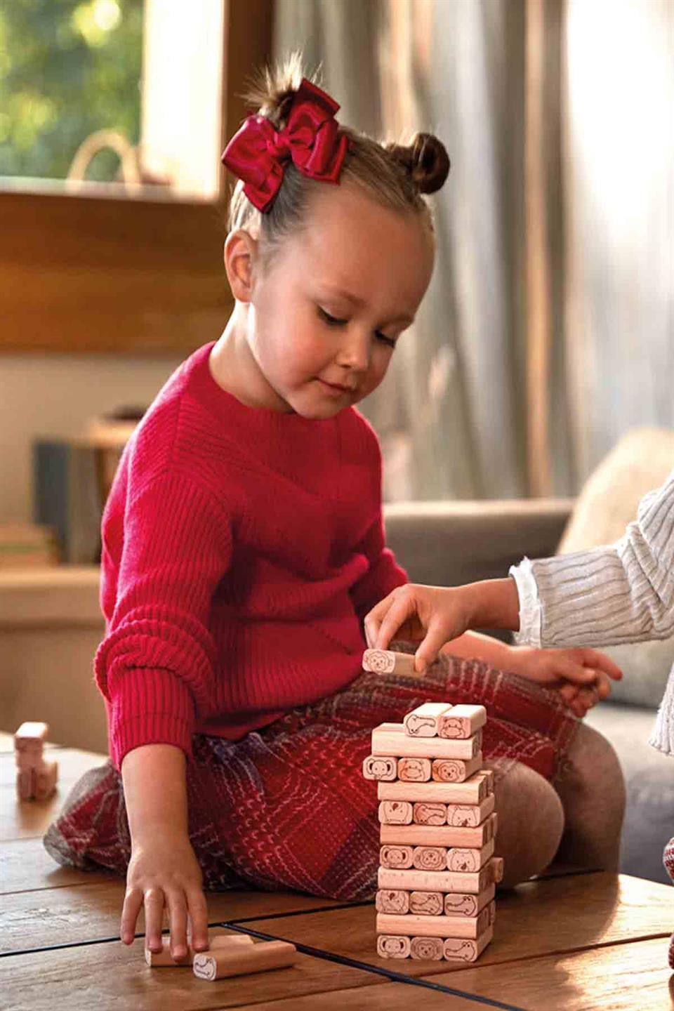 Mayoral Kışlık Kız Örme Tüllü Elbise Kırmızı