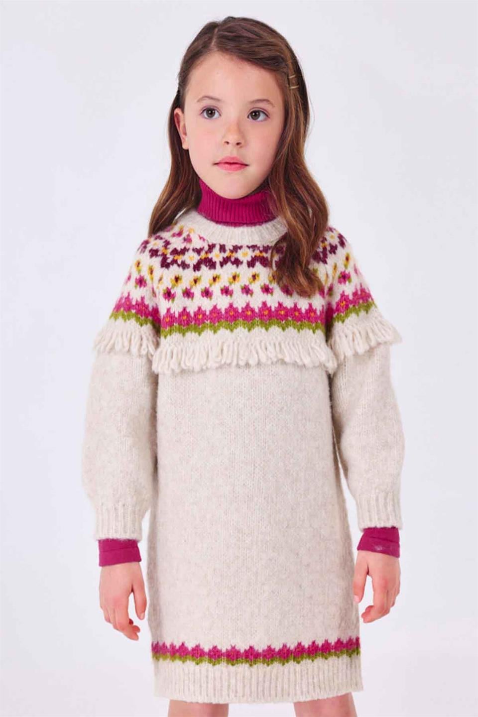 Mayoral Kışlık Kız Triko Elbise