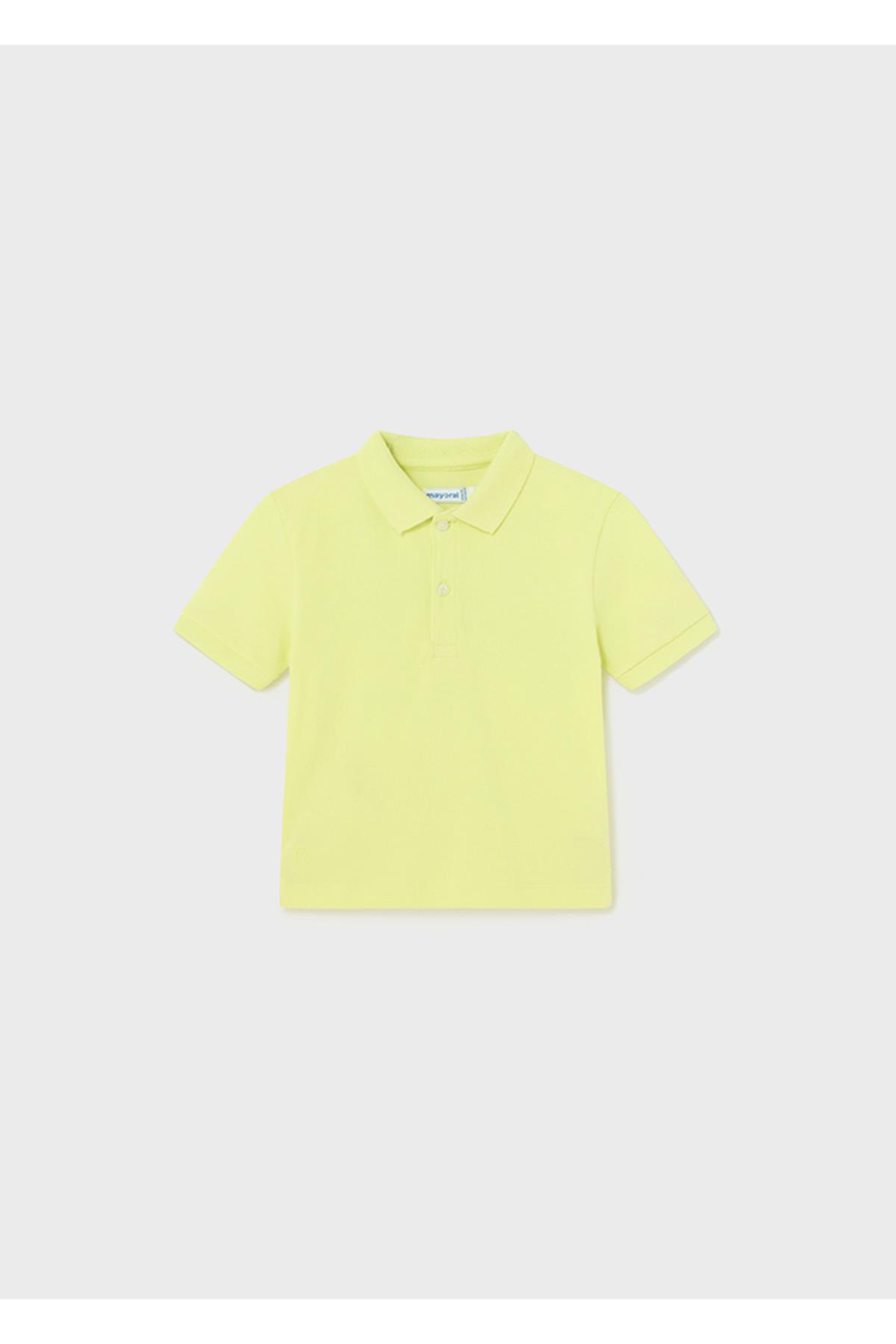 Mayoral Yazlık Erkek Bebek Basic Kısa Kol T-shirt - Açık Yağ Yeşili