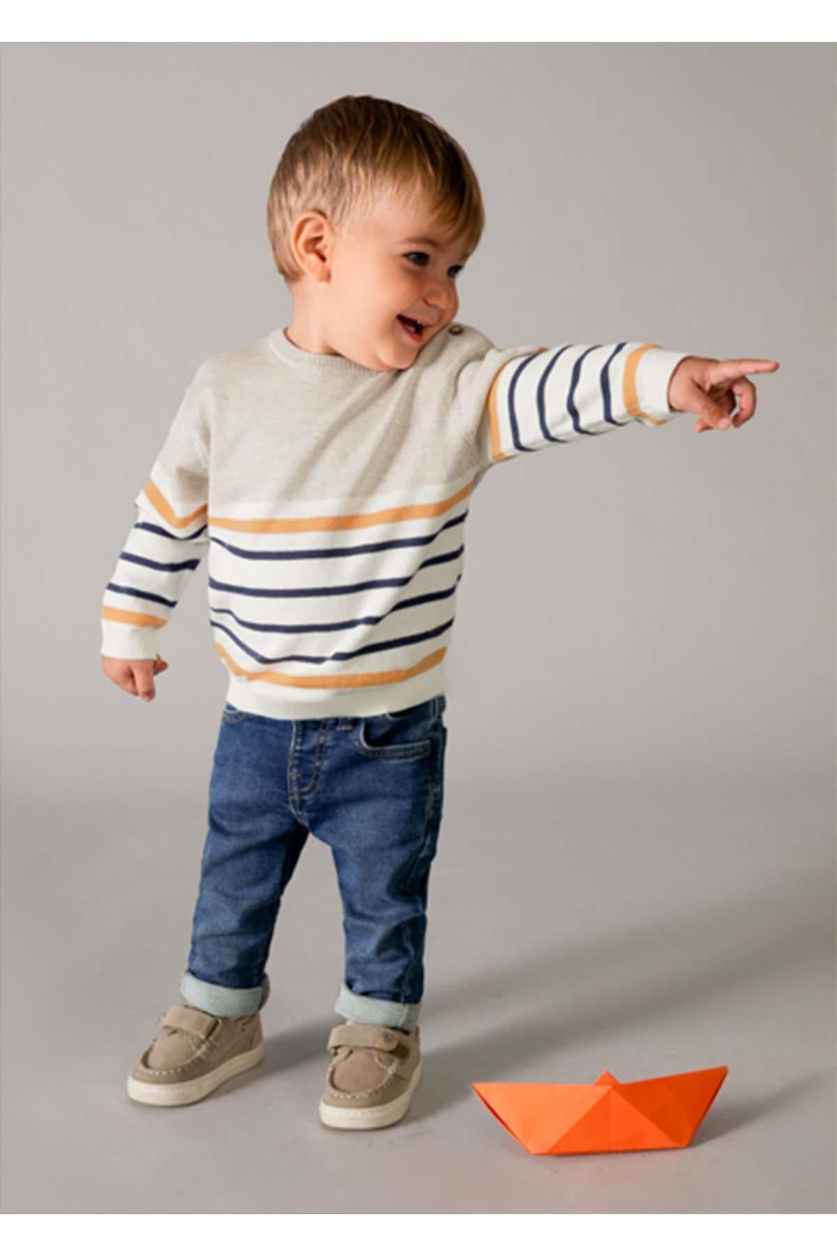 Mayoral Yazlık Erkek Bebek Denim Pantolon - Mavi