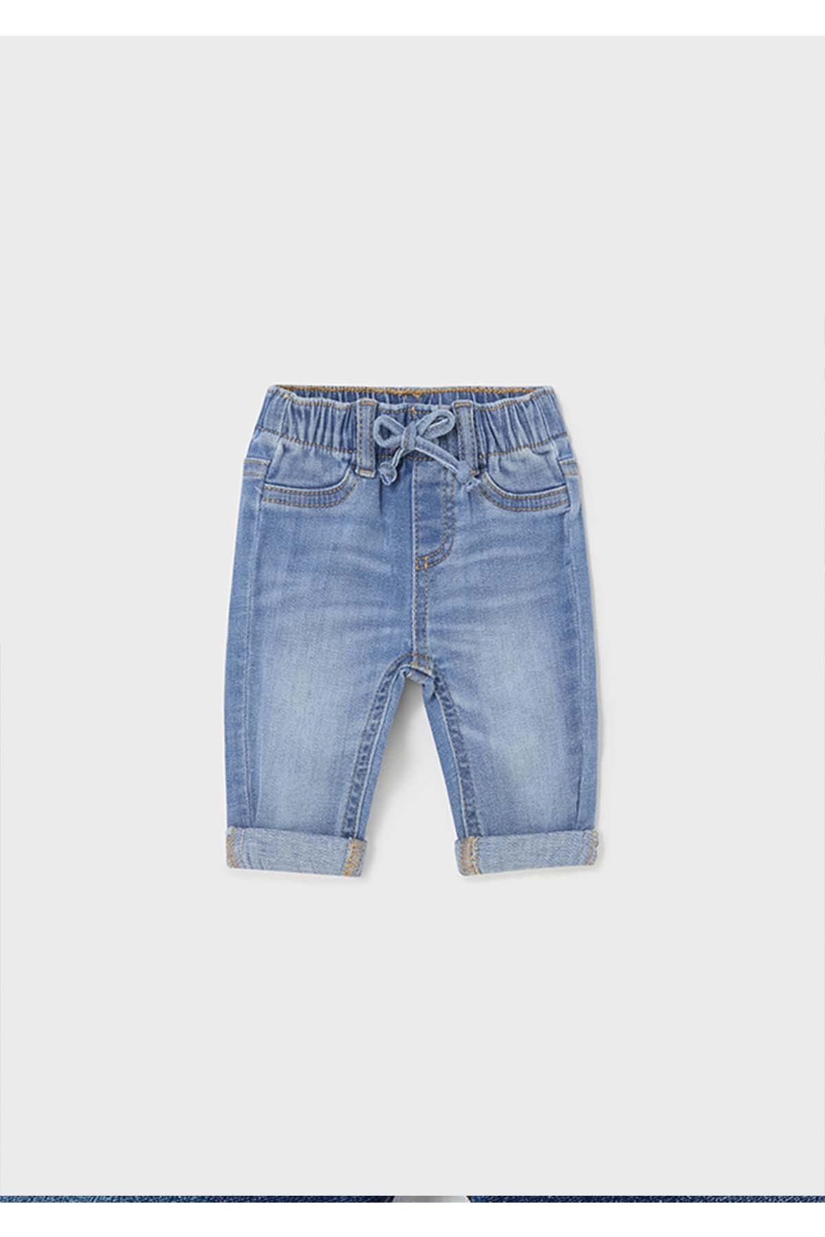 Mayoral Yazlık Erkek Bebek Denim Pantolon Mavi
