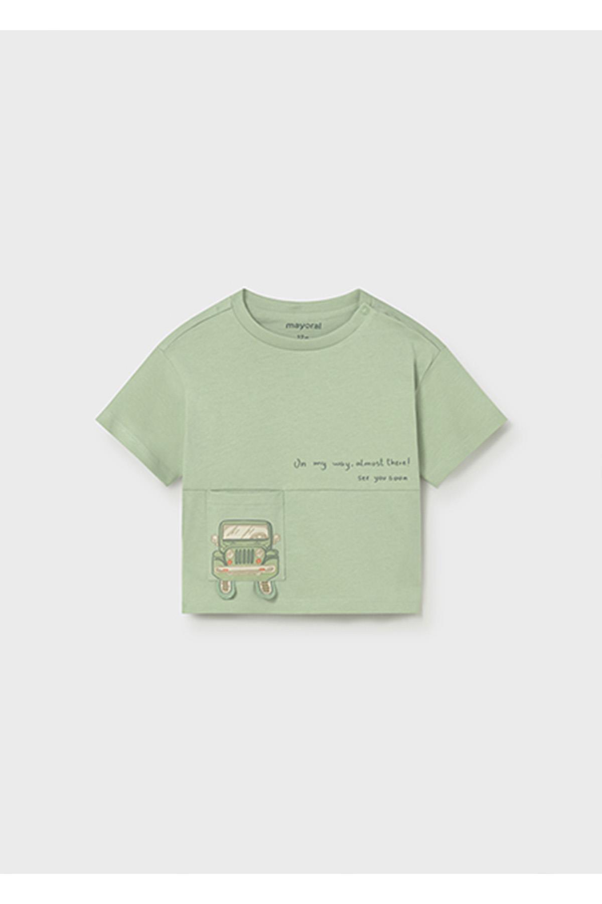 Mayoral Yazlık Erkek Bebek Tshirt - Yeşil