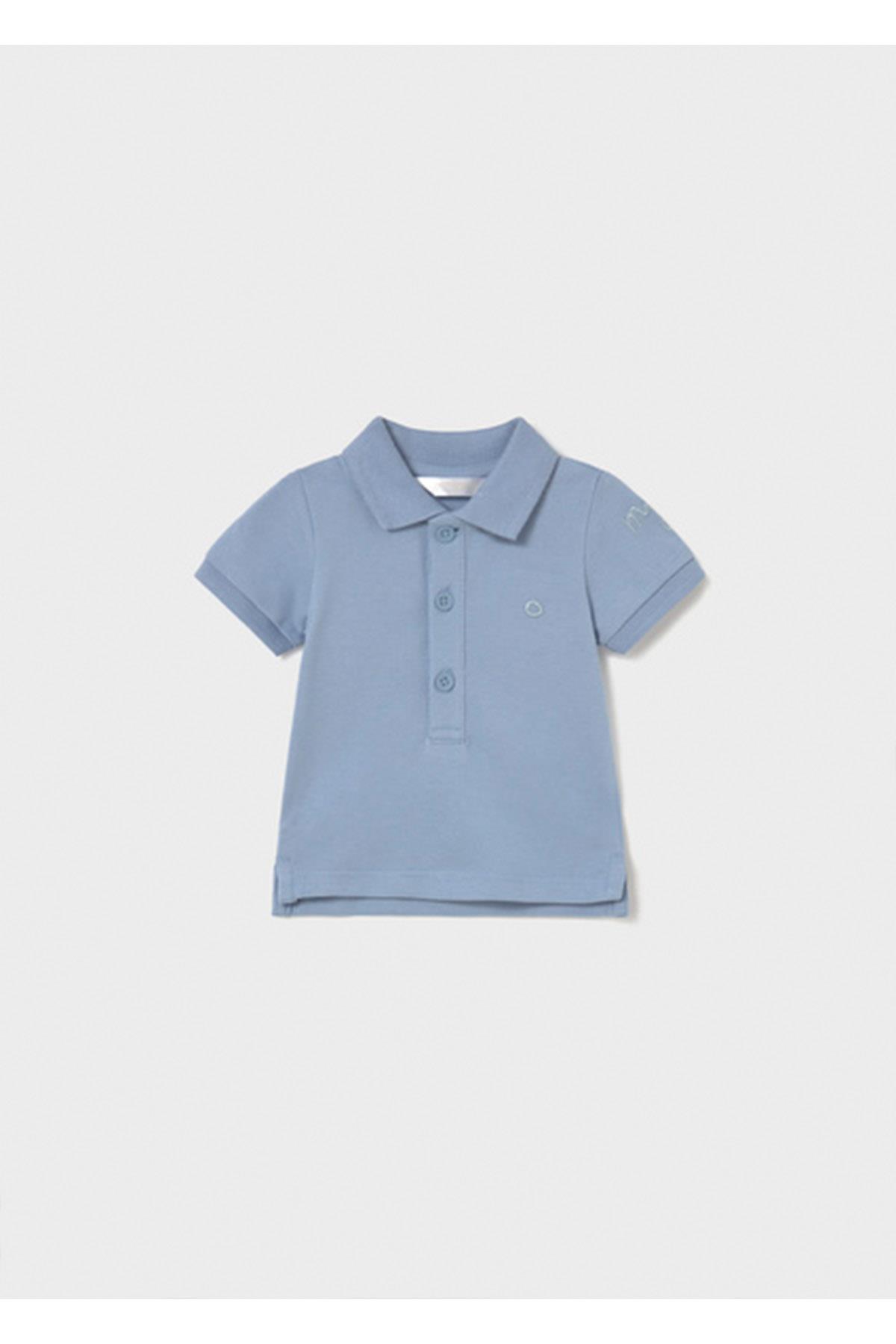 Mayoral Yazlık Erkek Bebek Yenidoğan Polo Yaka Tshirt - Mavi