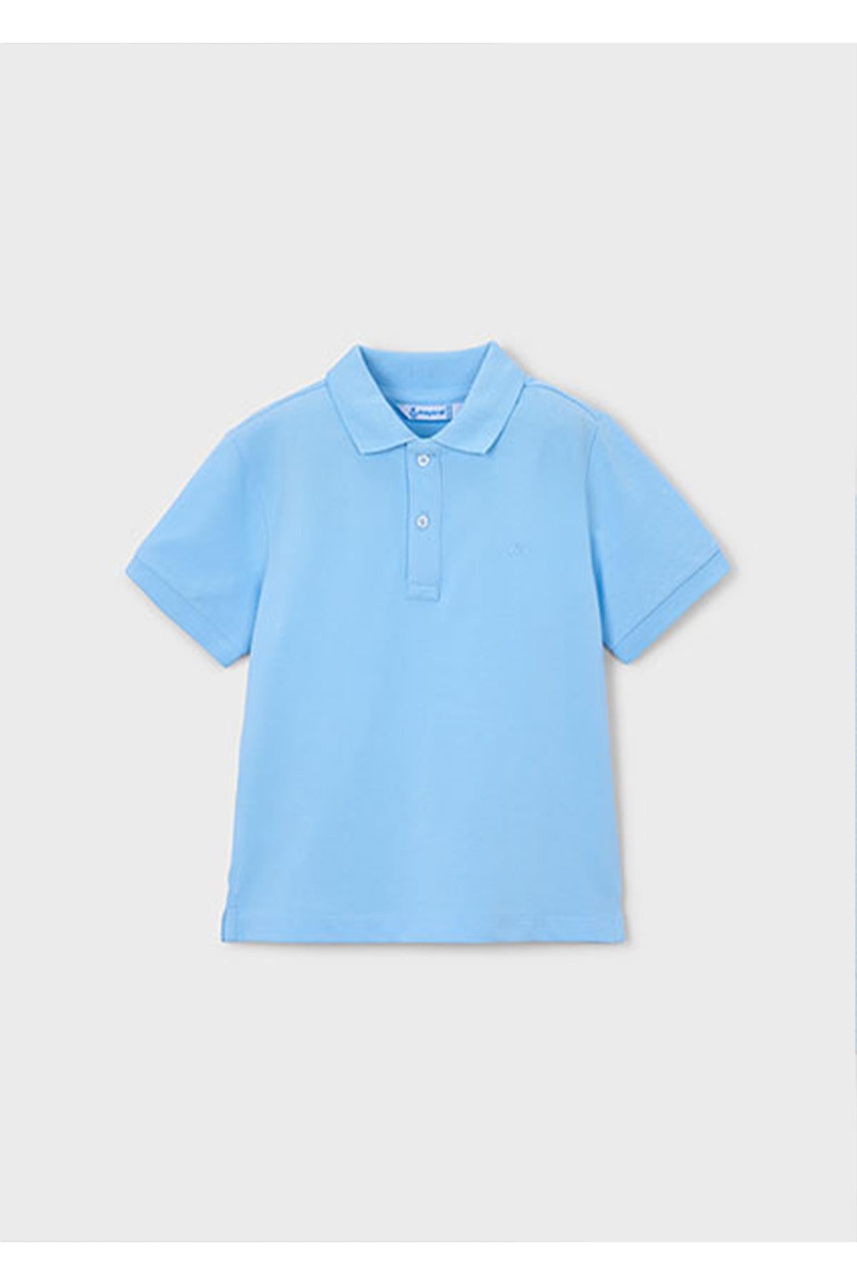 Mayoral Yazlık Erkek Çocuk Basic Polo Yaka Tshirt - Bebe Mavi