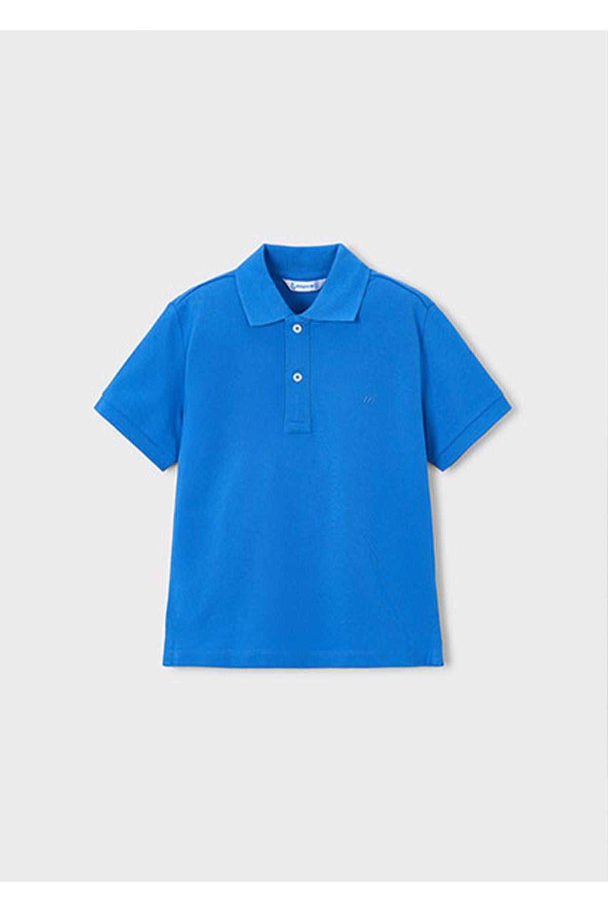 Mayoral Yazlık Erkek Çocuk Basic Polo Yaka Tshirt - Mavi