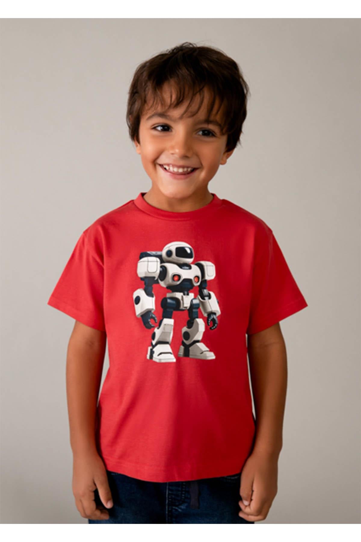 Mayoral Yazlık Erkek Çocuk Baskılı Tshirt - Kırmızı