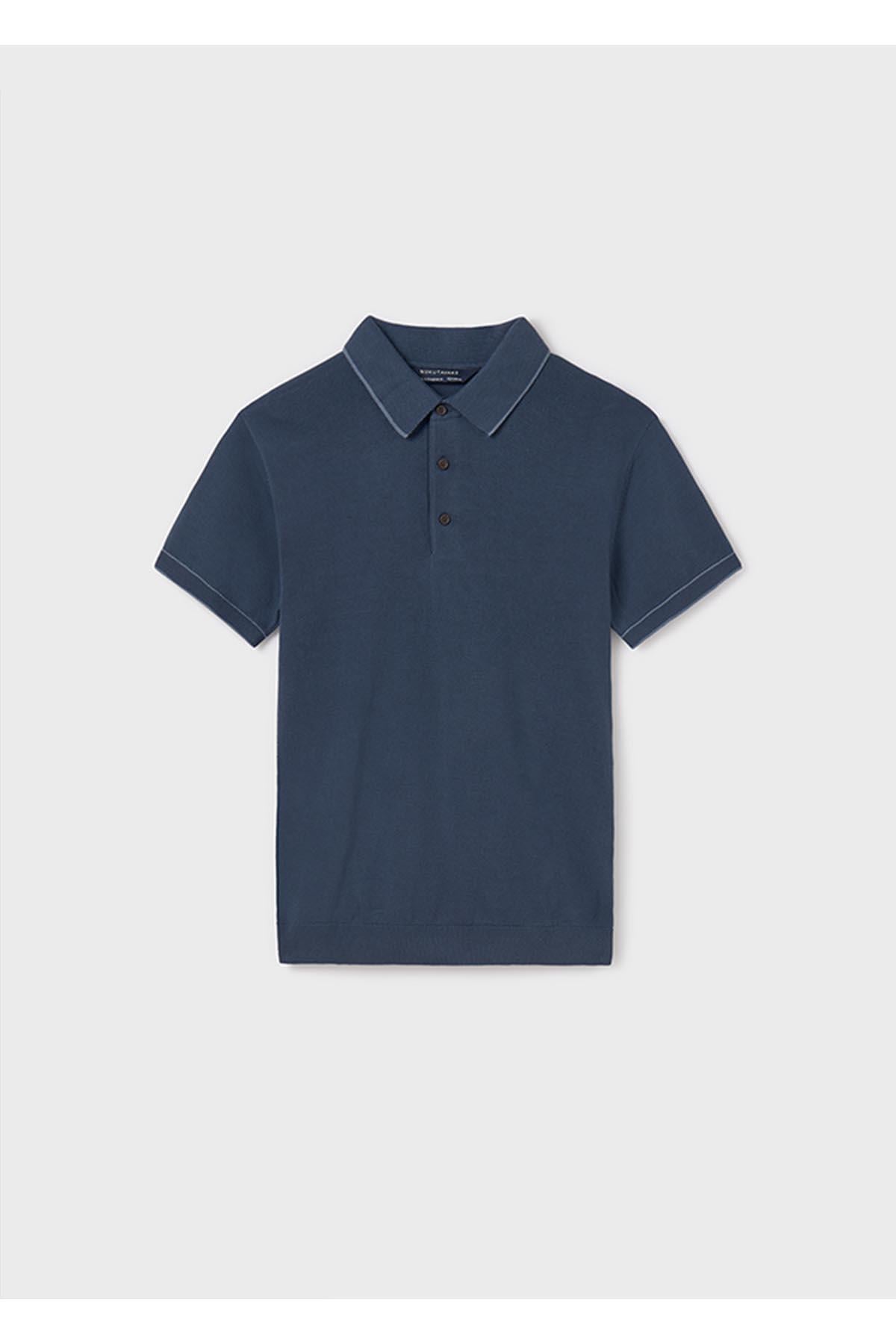 Mayoral Yazlık Erkek Çocuk Polo Yaka T-Shirt - Koyu İndigo Mavi