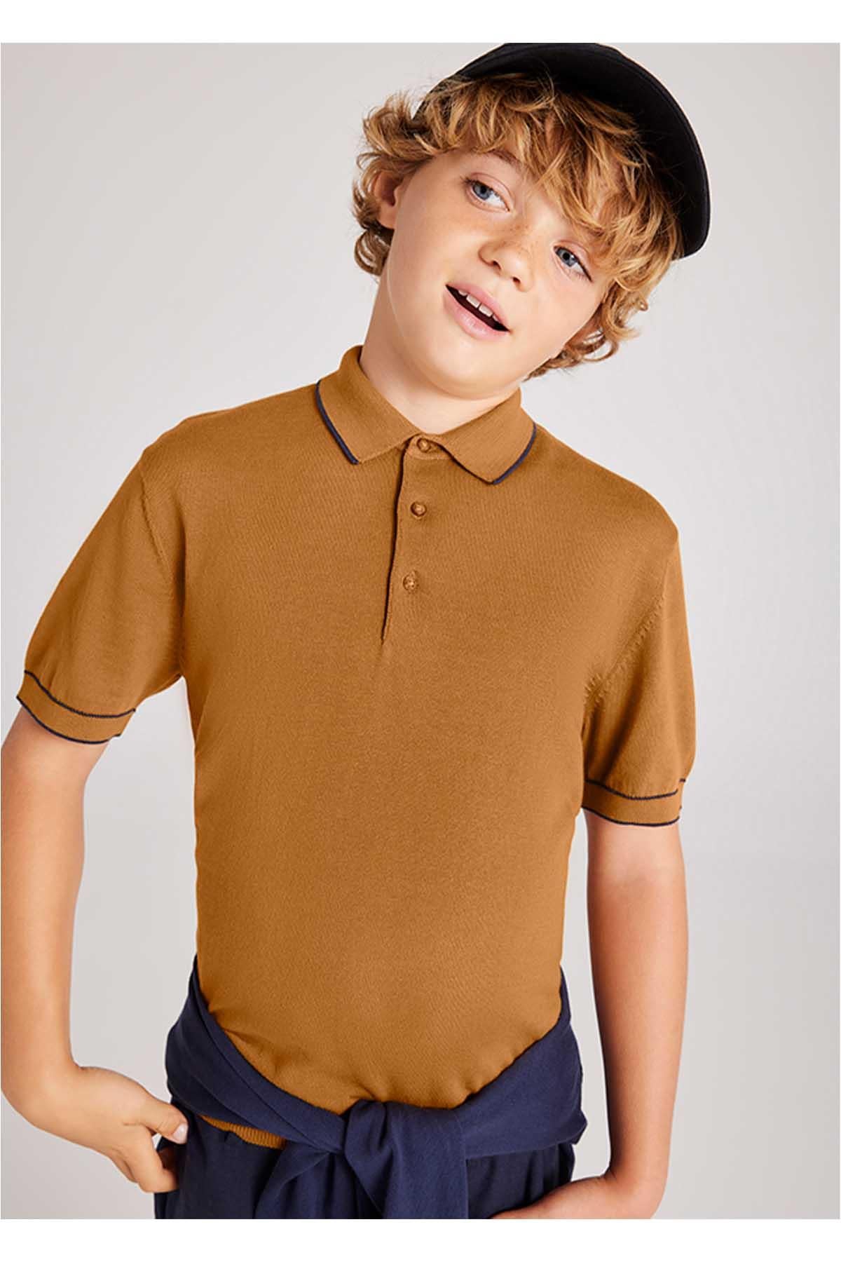 Mayoral Yazlık Erkek Çocuk Polo Yaka T-Shirt - Hardal Sarısı