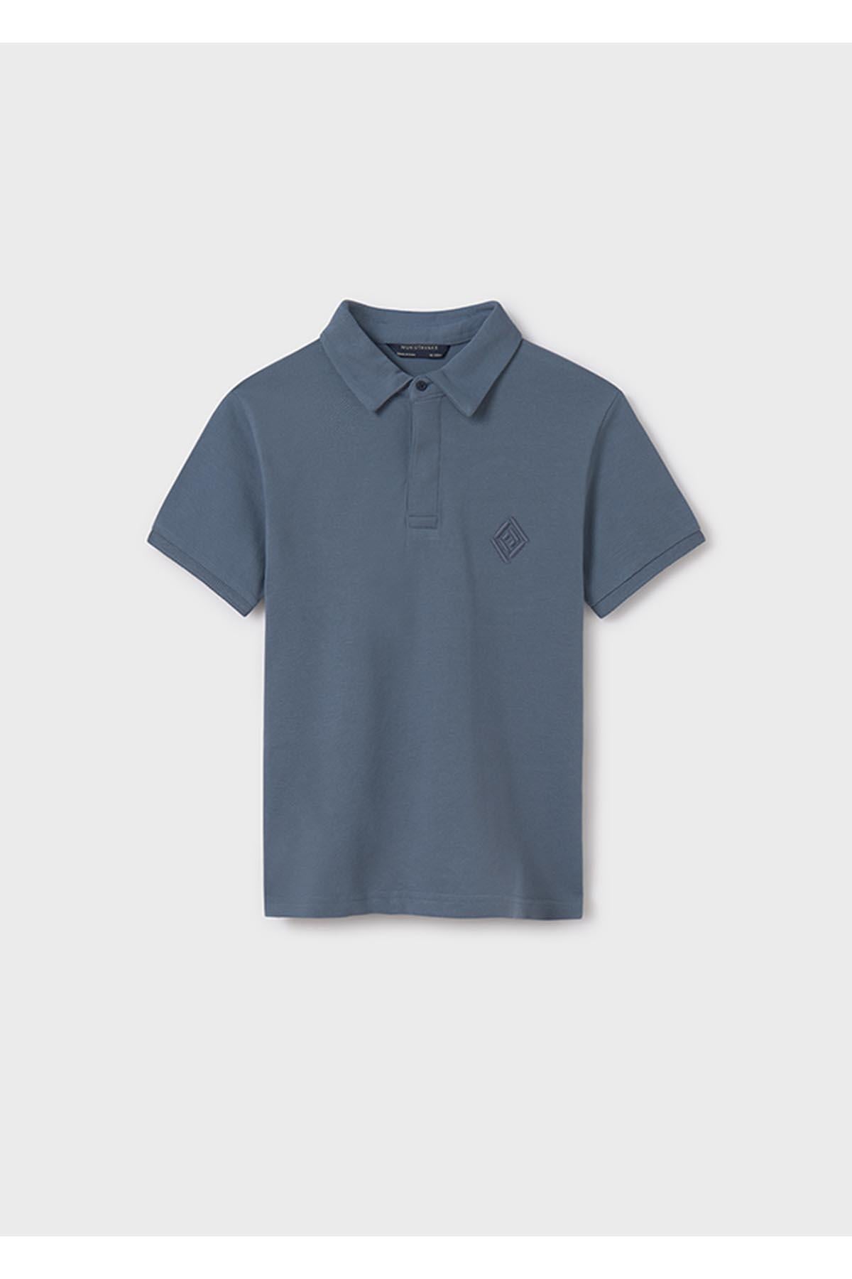 Mayoral Yazlık Erkek Çocuk Polo Yaka T-Shirt - Koyu İndigo Mavi