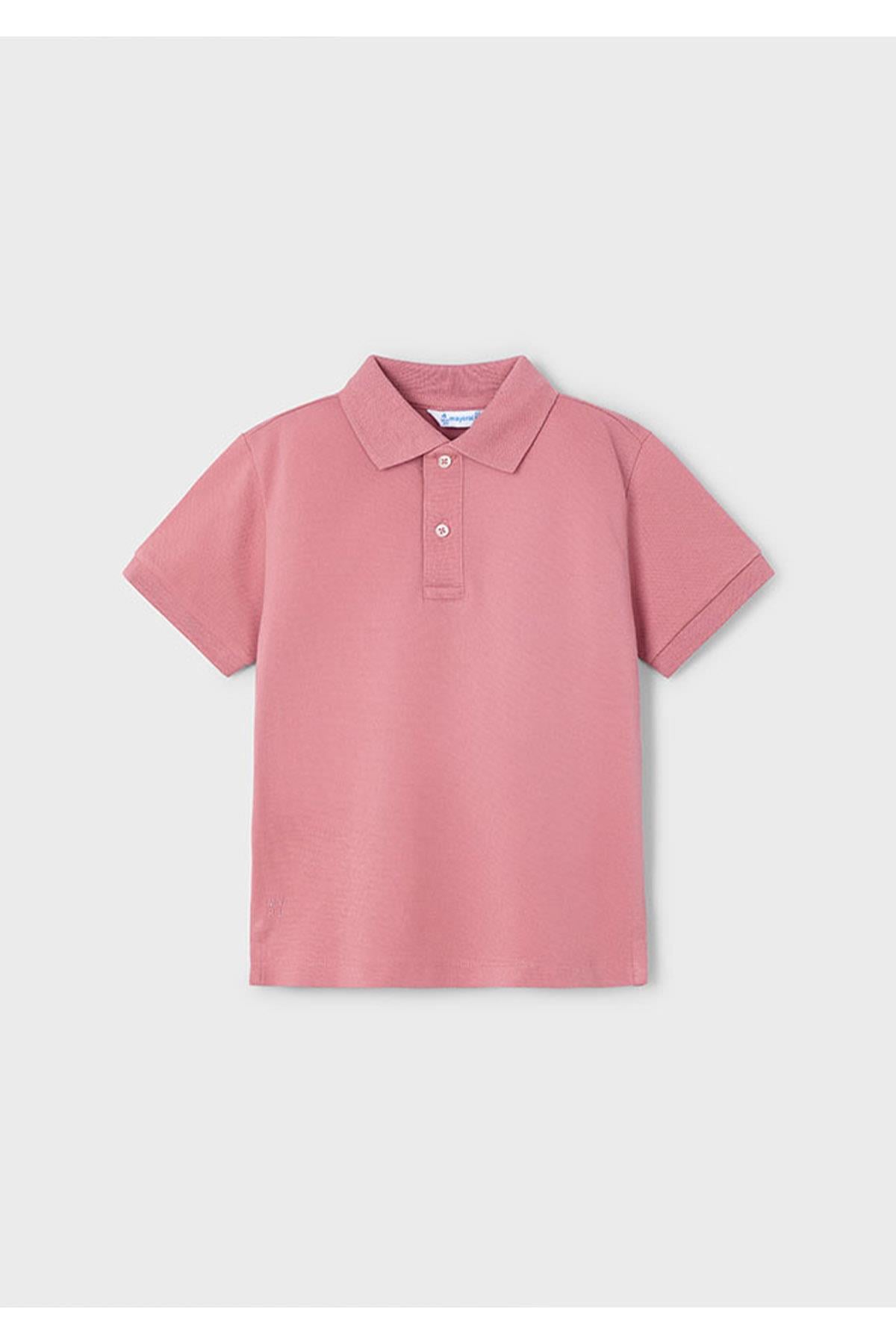 Mayoral Yazlık Erkek Çocuk Polo Yaka T-Shirt - Gül Kurusu