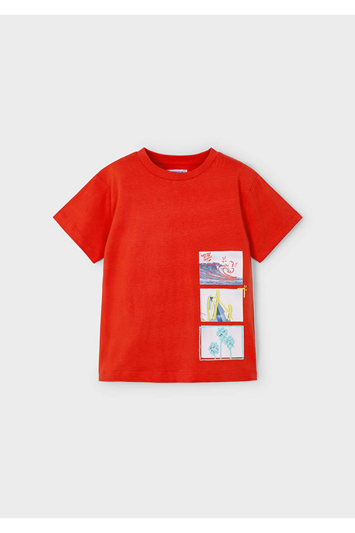 Mayoral Yazlık Erkek Çocuk T-Shirt - Kırmızı
