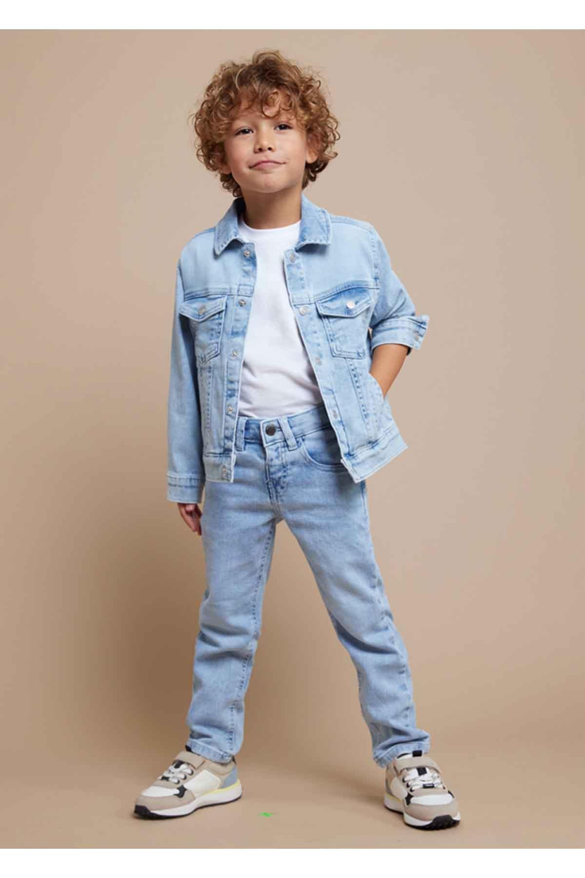 Mayoral Yazlık Erkek Denim Ceket Açık Mavi