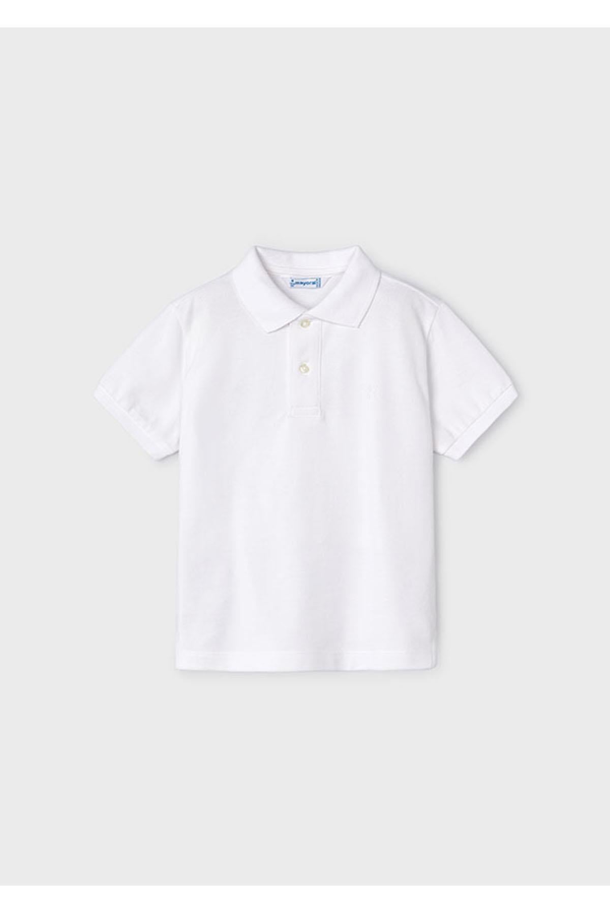 Mayoral Yazlık Erkek Kısa Kol Basic T-shirt - Beyaz