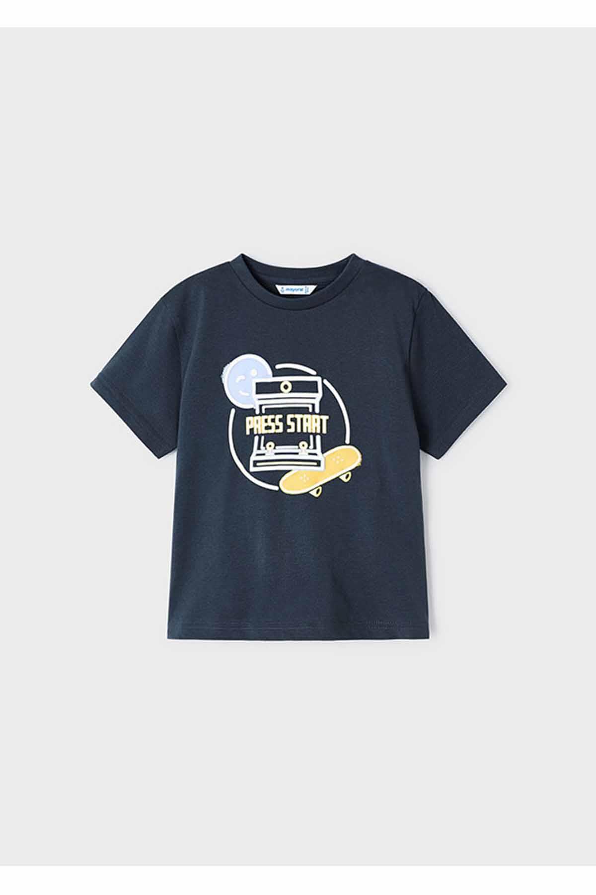 Mayoral Yazlık Erkek Kısa Kol T-shirt Koyu Lacivert