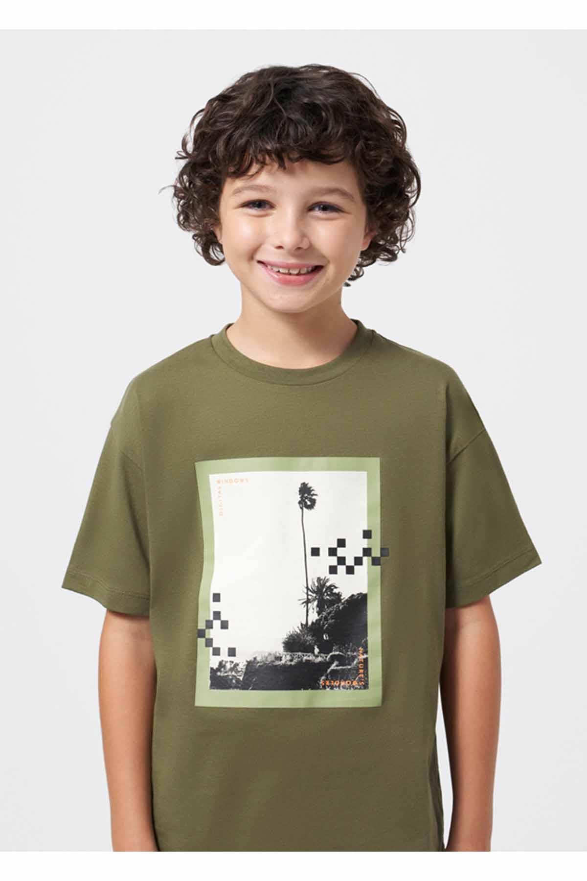 Mayoral Yazlık Erkek Kısa Kol T-shirt 2'li Set Yeşil
