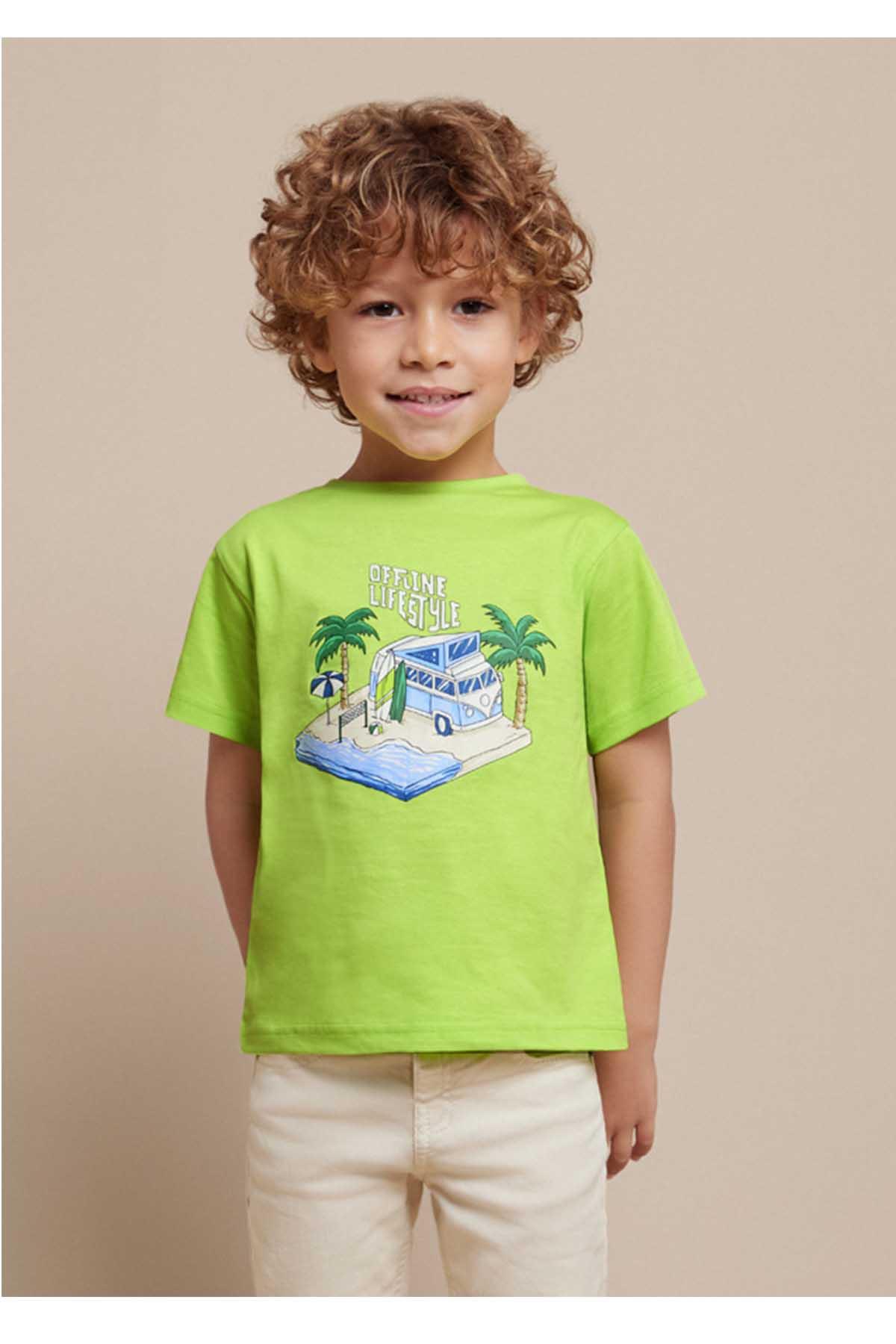 Mayoral Yazlık Erkek Kısa Kol T-shirt Yeşil