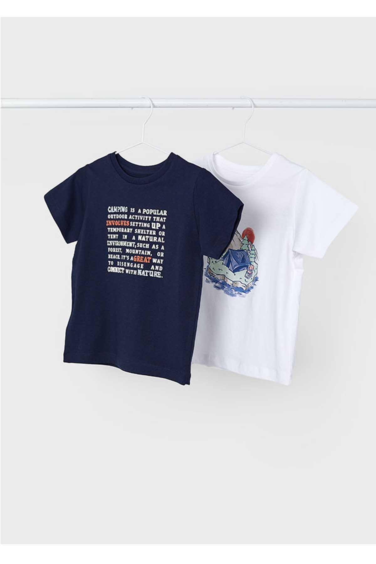 Mayoral Yazlık Erkek Kısa Kol T-shirt 2'li Set - Lacivert