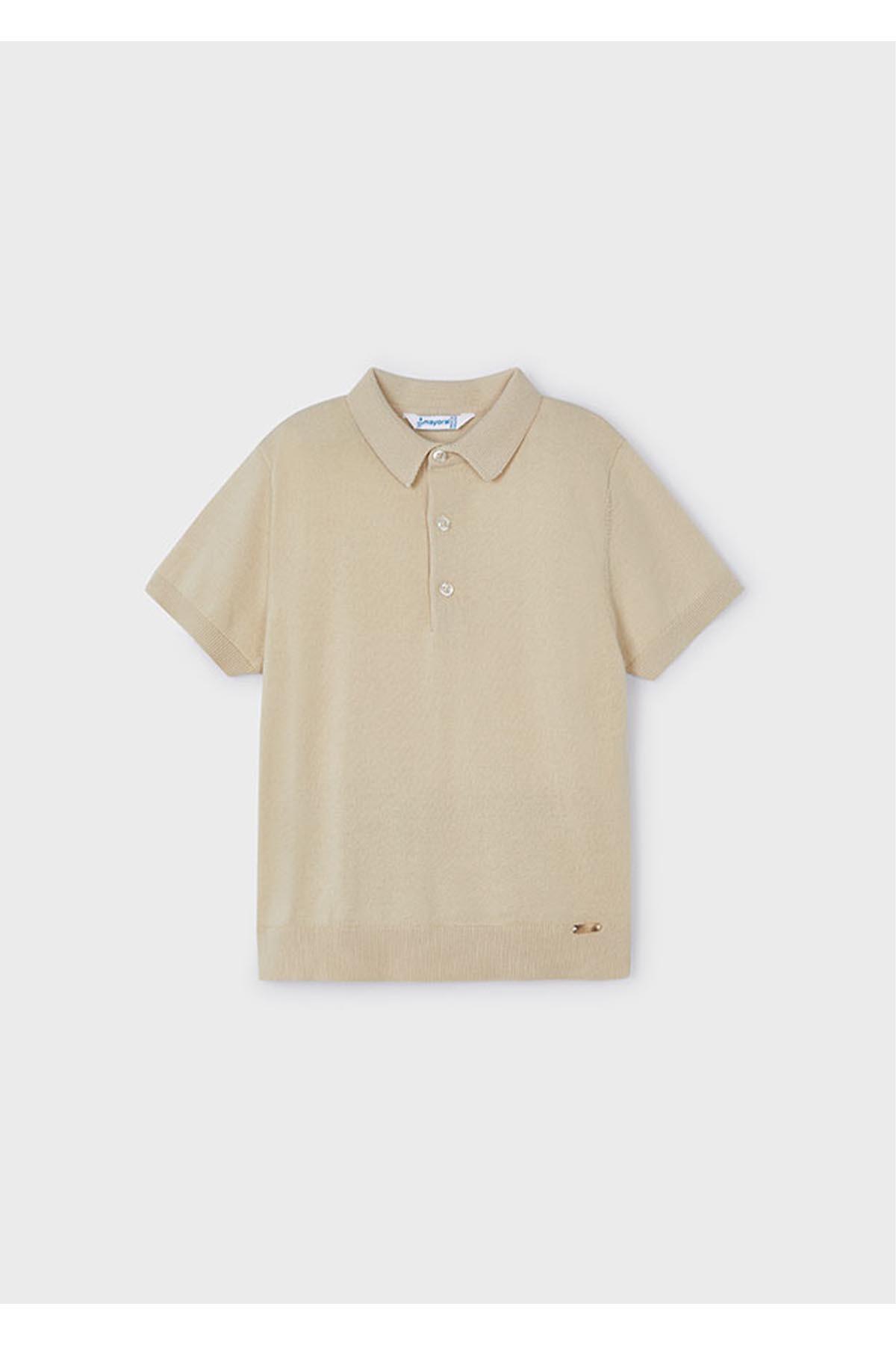 Mayoral Yazlık Erkek Polo Kısa Kol T-shirt - Bej