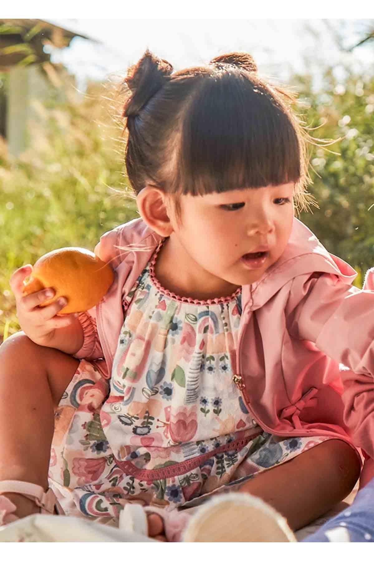 Mayoral Yazlık Kız Bebek Baskılı Elbise - Pembe