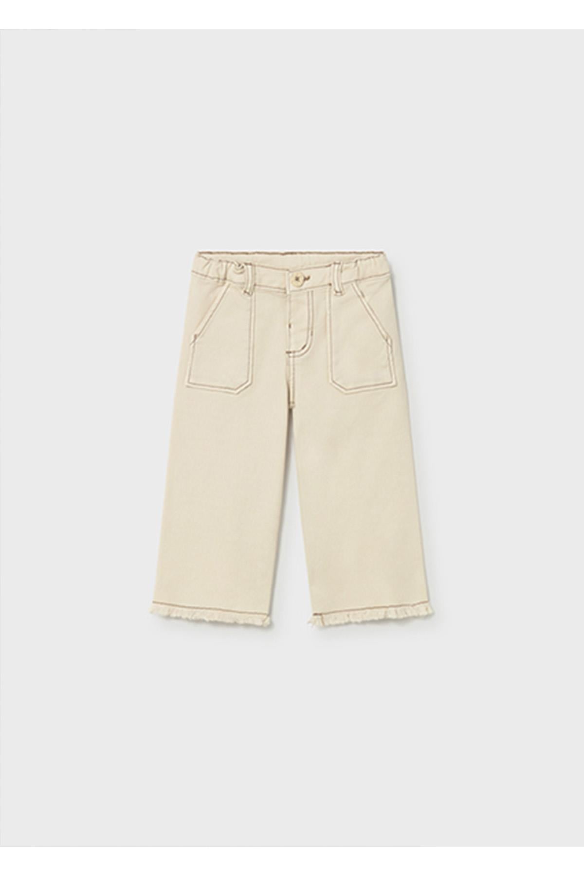 Mayoral Yazlık Kız Bebek Gabardin Pantolon - Bej