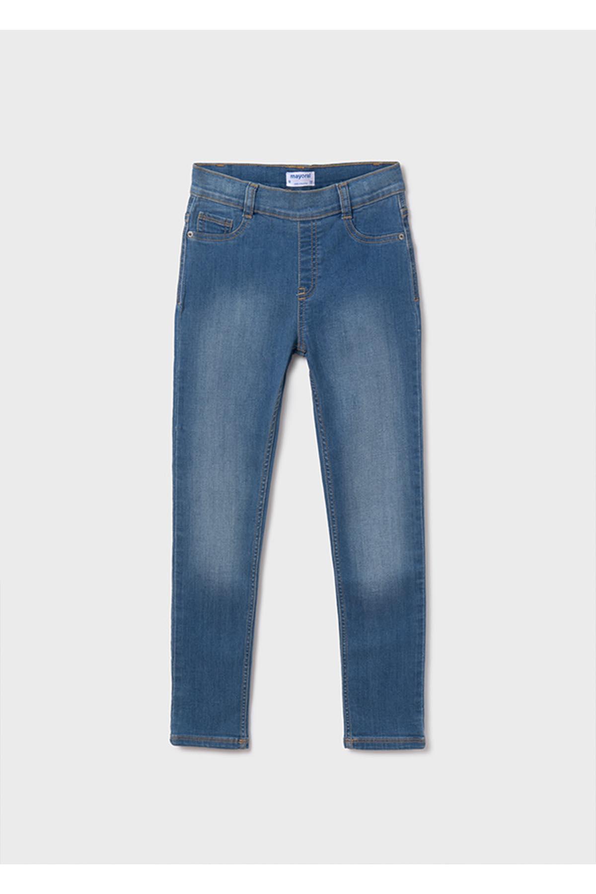 Mayoral Yazlık Kız Çocuk Basic Denim Pantolon - Mavi