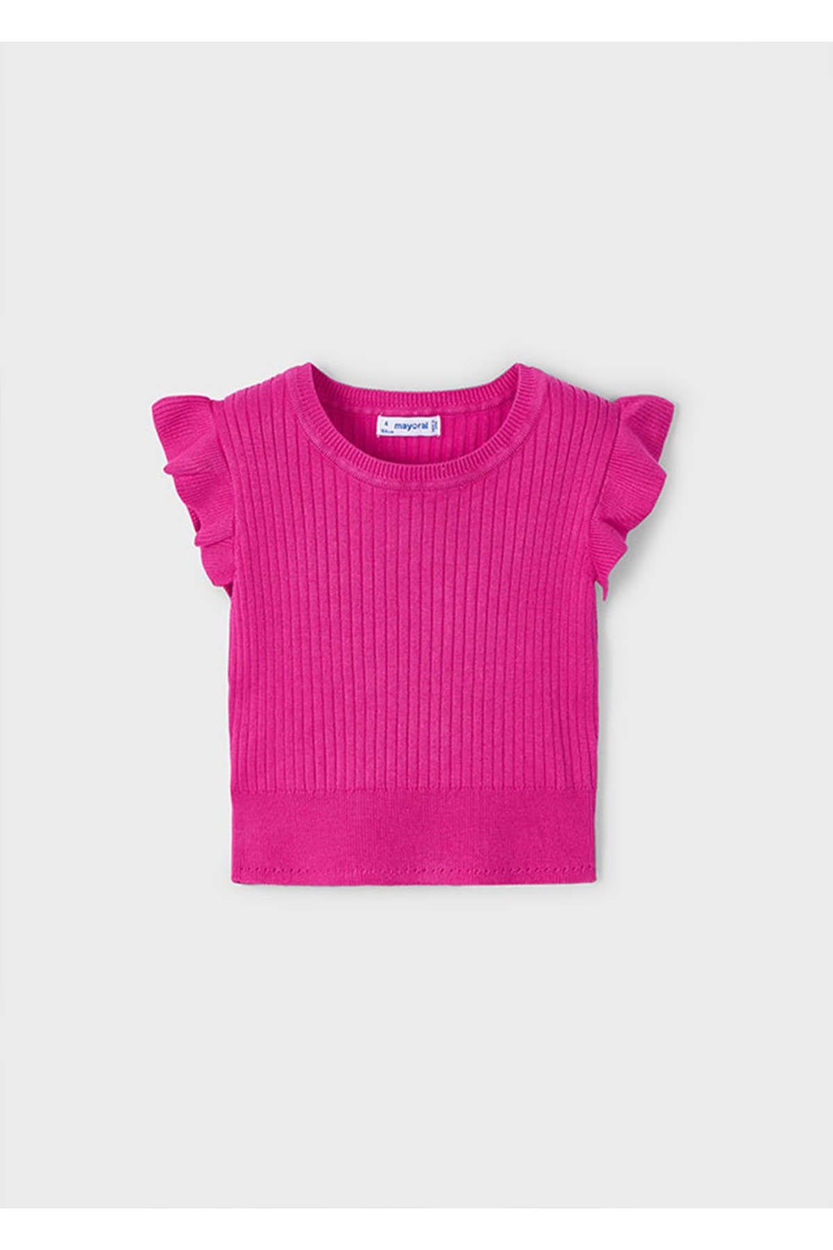 Mayoral Yazlık Kız Çocuk Baskılı Bluz - Pembe