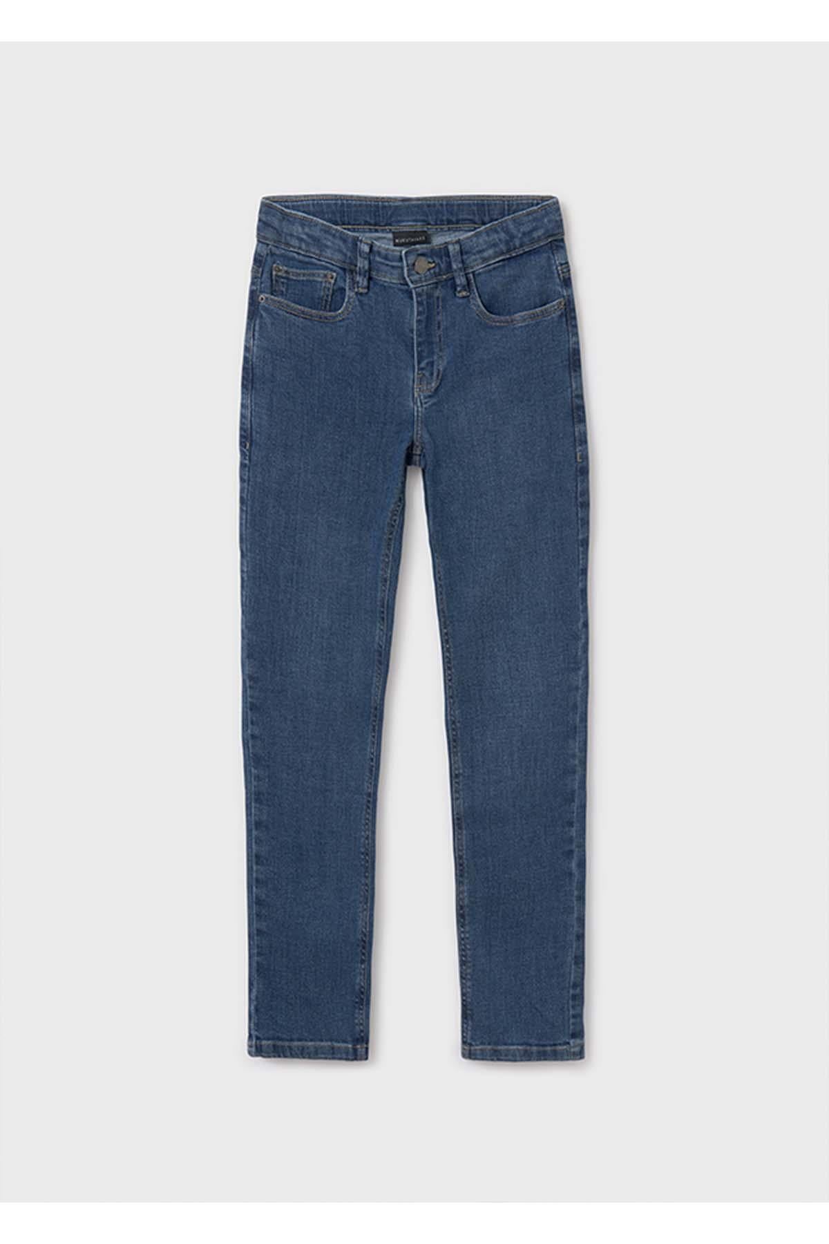 Mayoral Yazlık - Mevsimlik Erkek Çocuk Basic Fit Denim Pantolon - Koyu Mavi