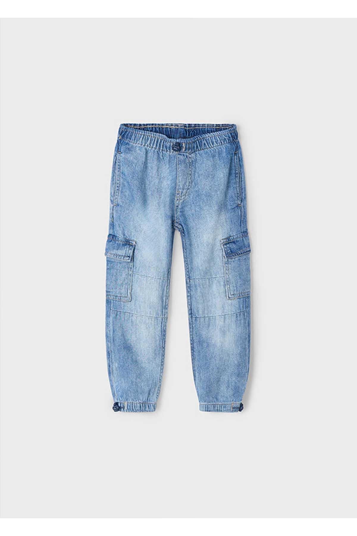 Mayoral Yazlık - Mevsimlik Erkek Çocuk Kargo Cep Denim Pantolon
