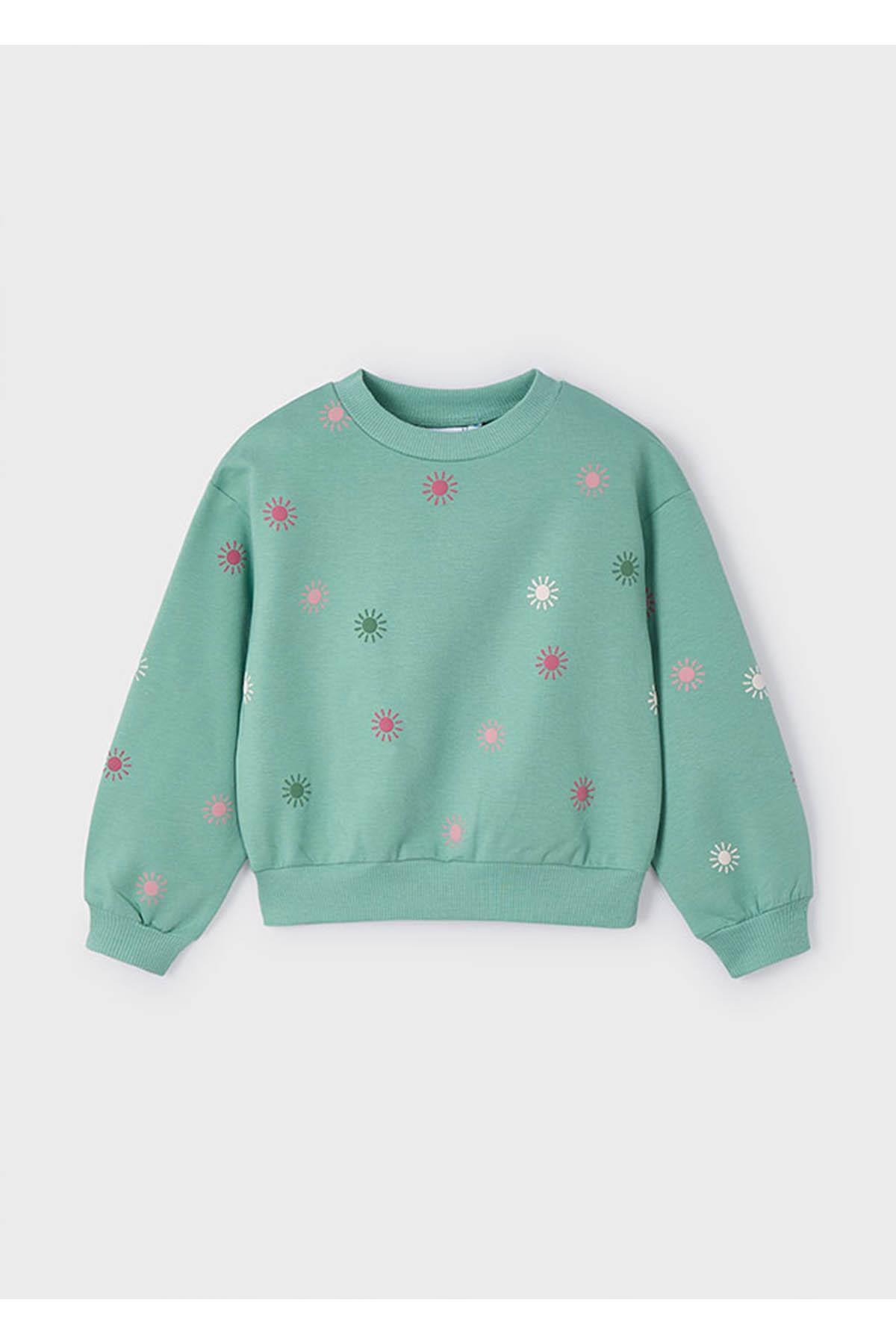 Mayoral Yazlık - Mevsimlik Kız Çocuk Sweatshirt - Yeşil