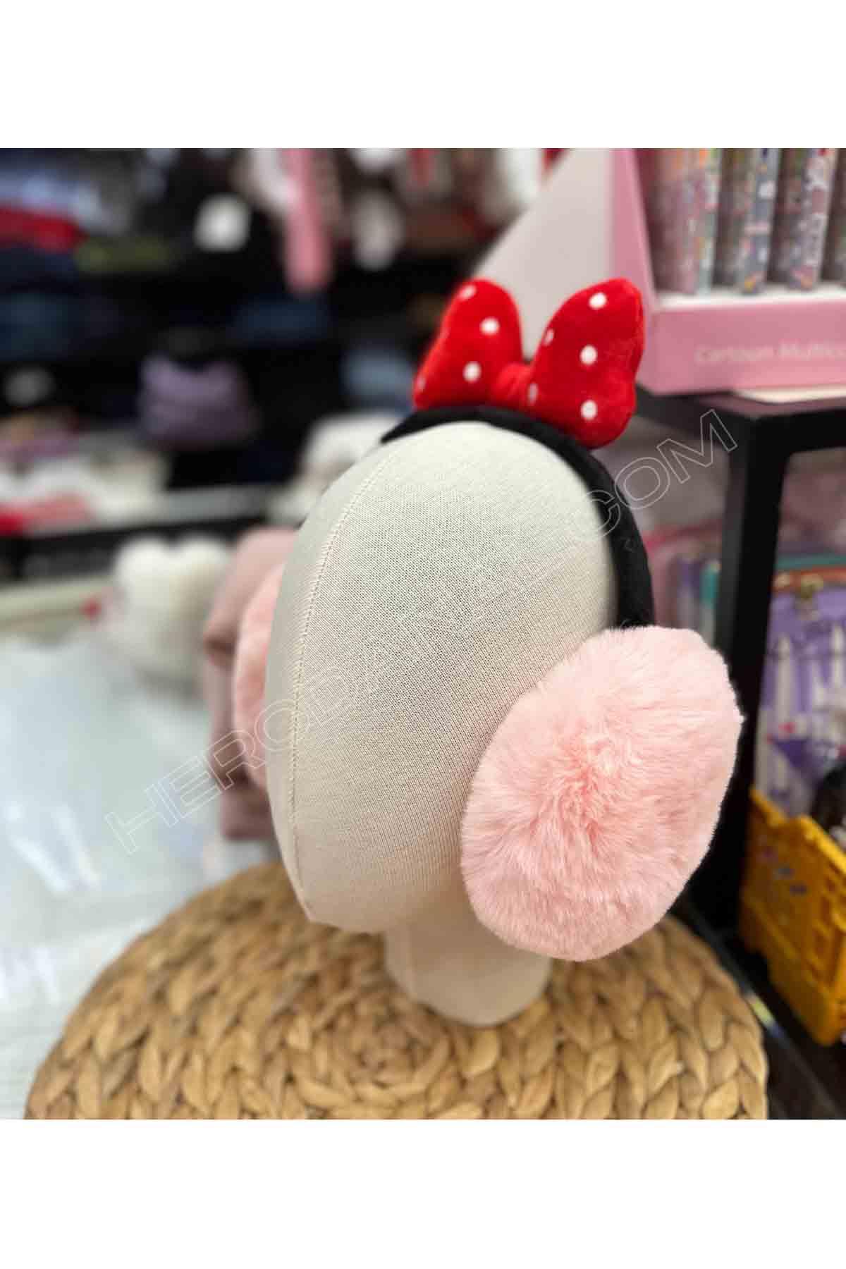 Minnie Mouse Katlanır Peluş Kulaklık - Pembe
