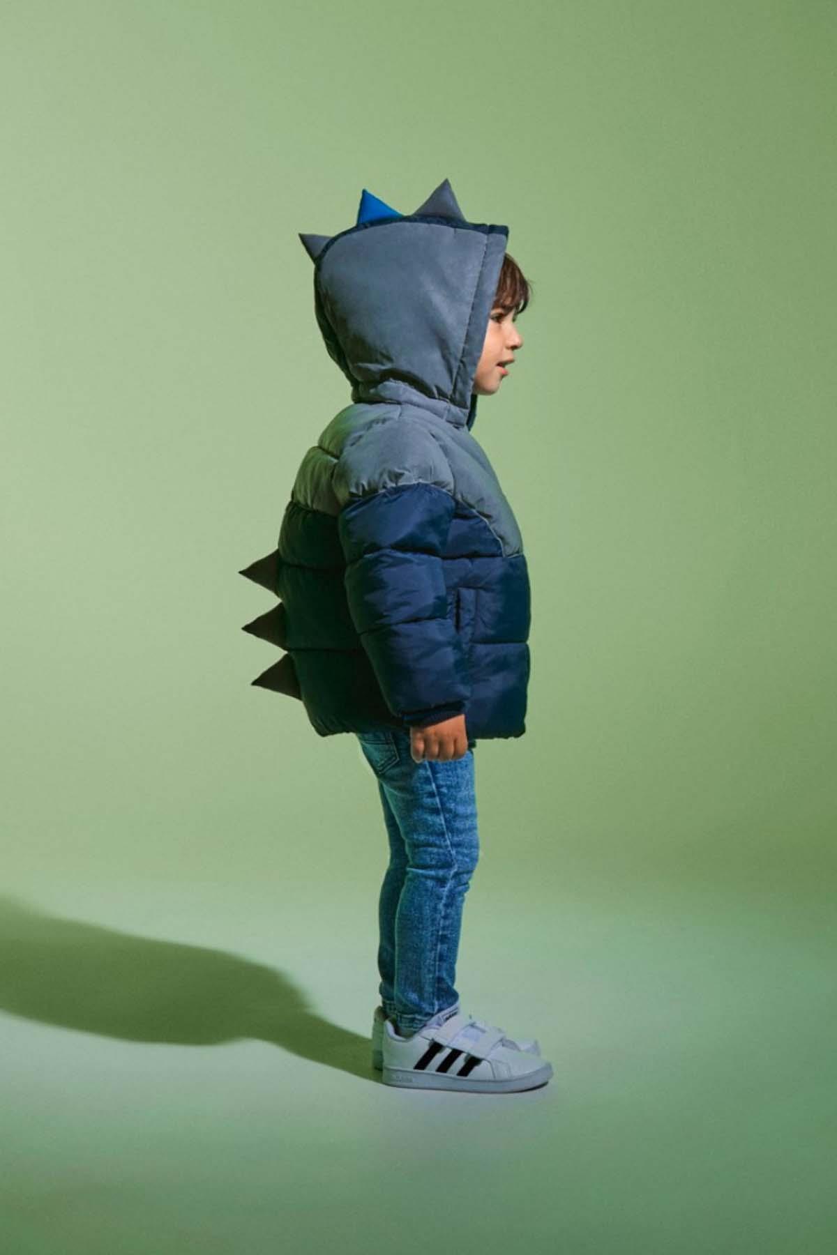 Name it Reflektör Detayli Dinazor Detayli Erkek Çocuk Mont