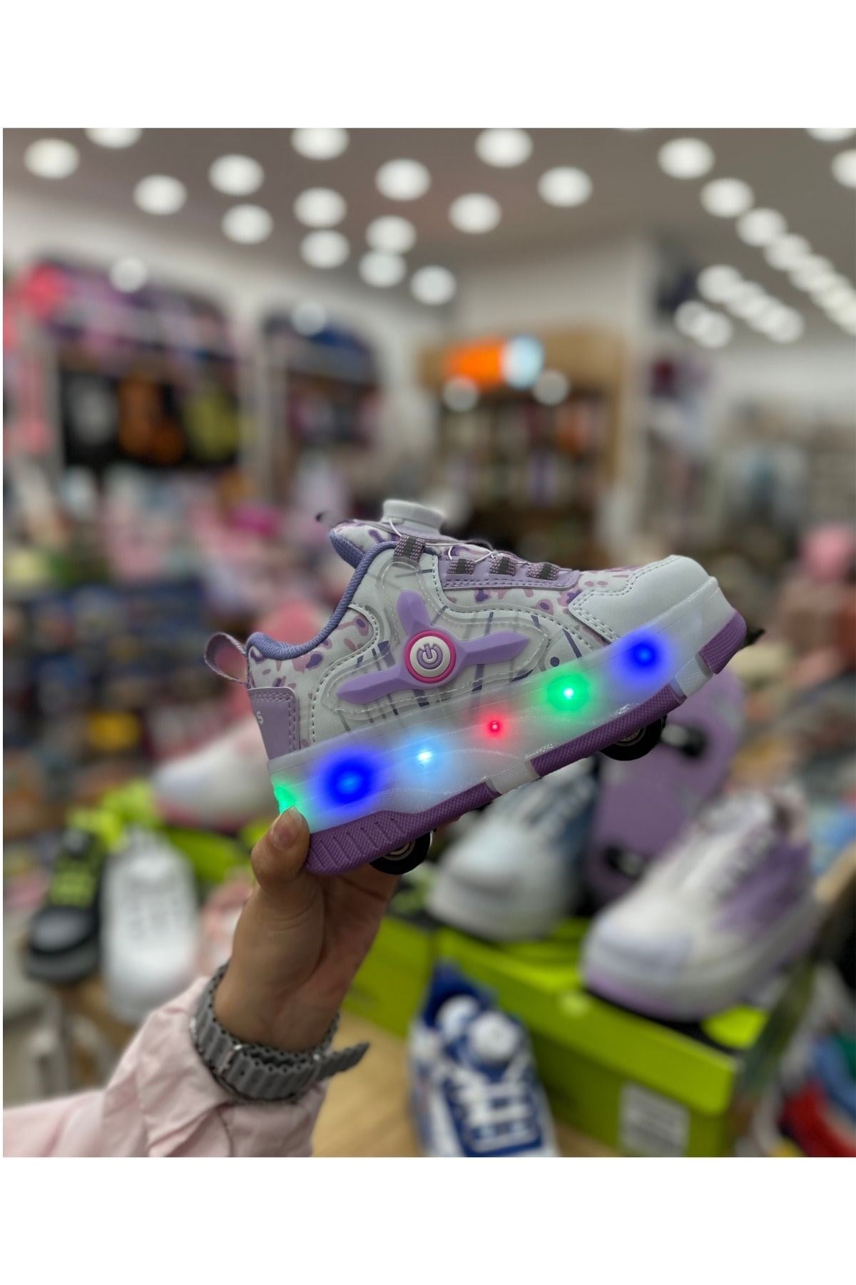 Patenli Çocuk Spor Ayakkabı Model 6 - Mor