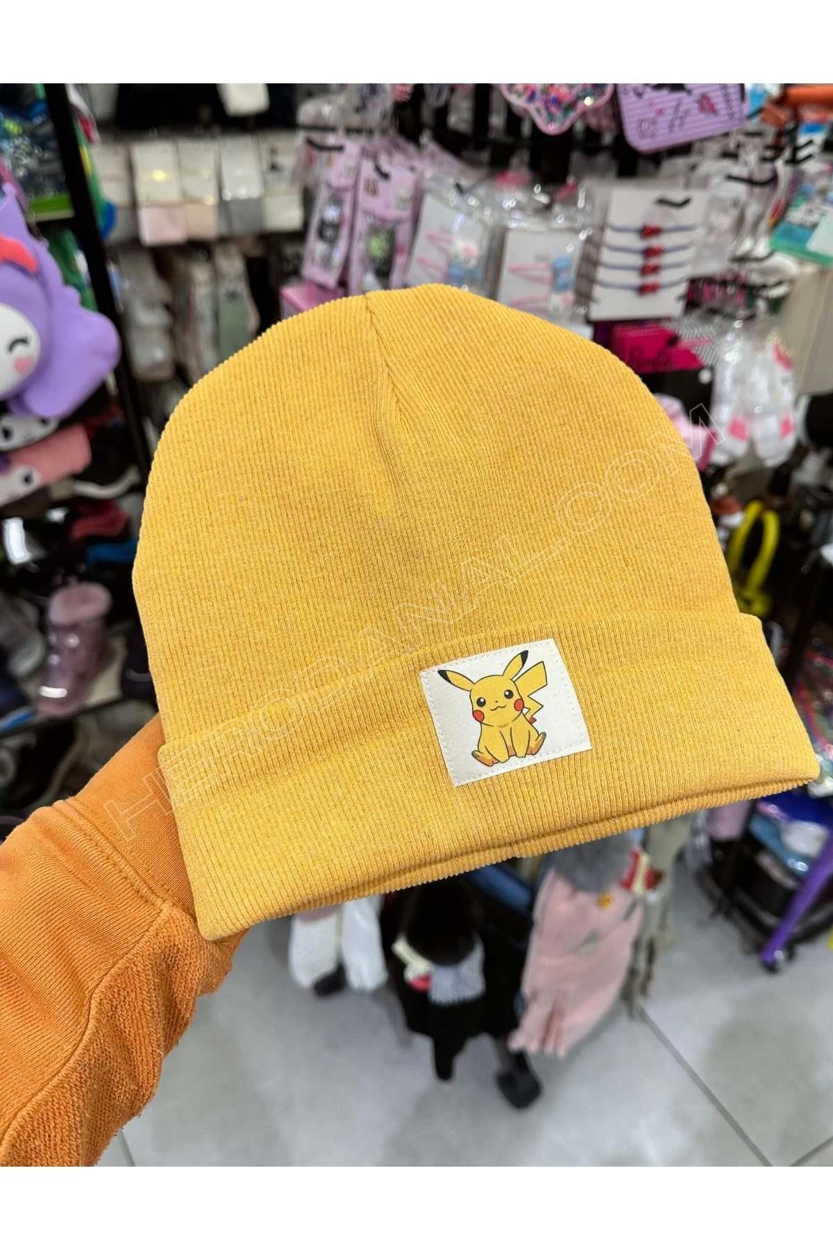 Pikachu Katlamalı 1-3 ve 4-15 Yaş Uyumlu Bere