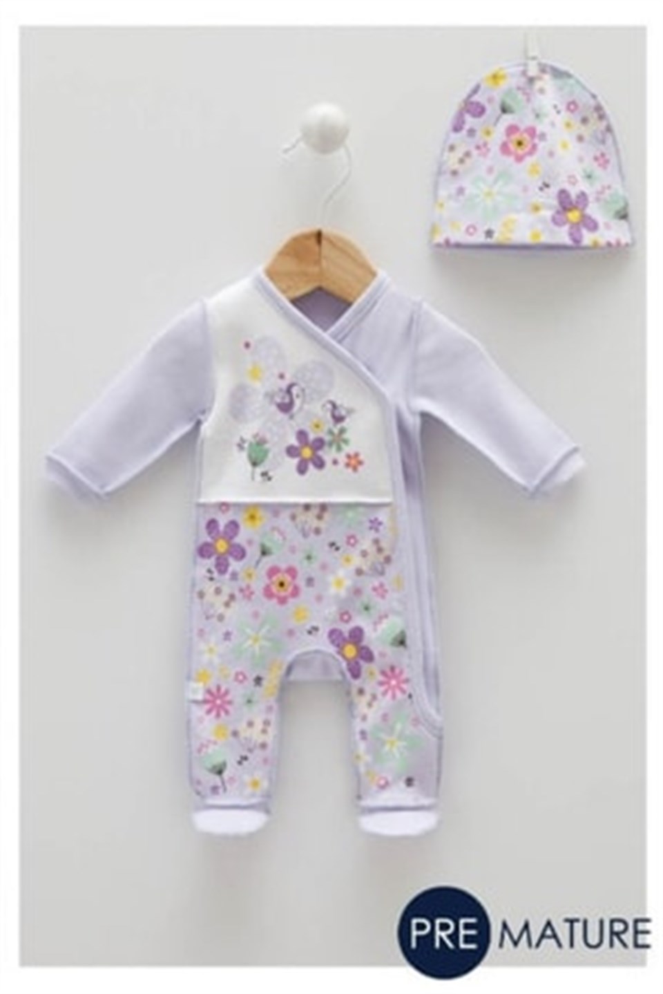 Prematüre - Erken Doğan Bebek 2'lİ Tulum Takım