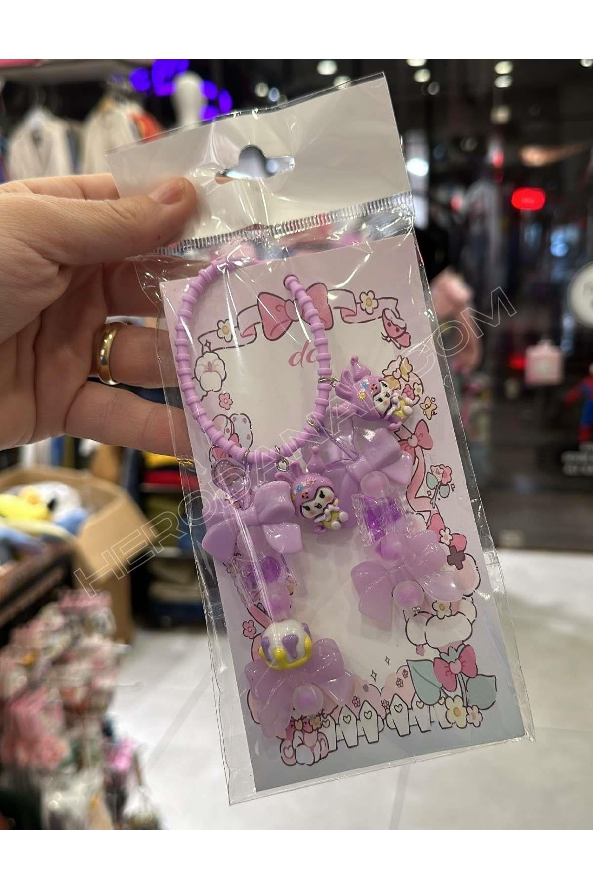 Sanrio Çanta Charmı - Mor Kuromi