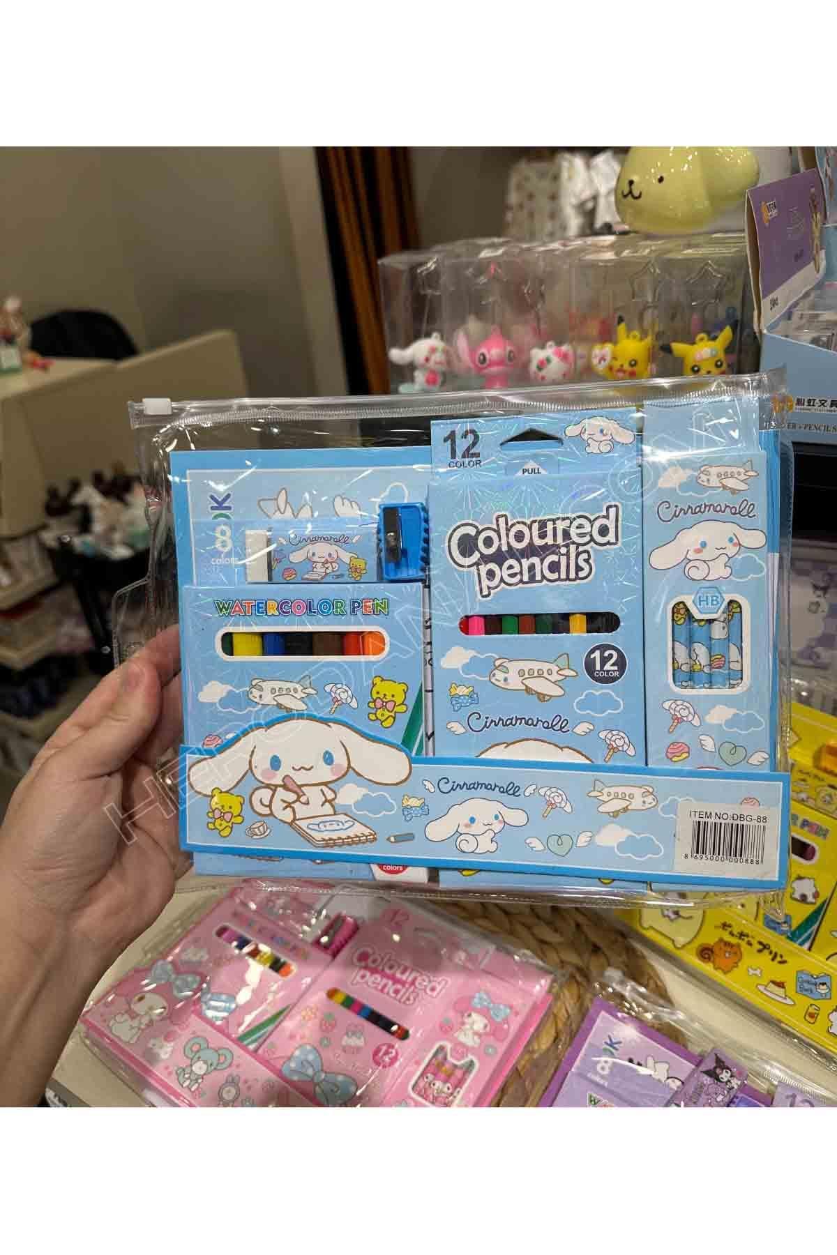 Sanrio Cinnamoroll Boya Kalem Kırtasiye Seti