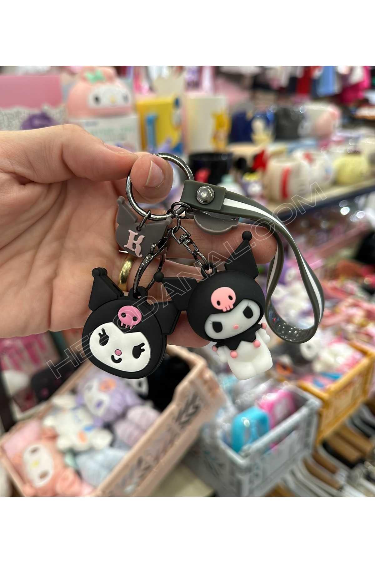 Sanrio Kuromi Anahtar Kılıflı Silkon Anahtarlık 