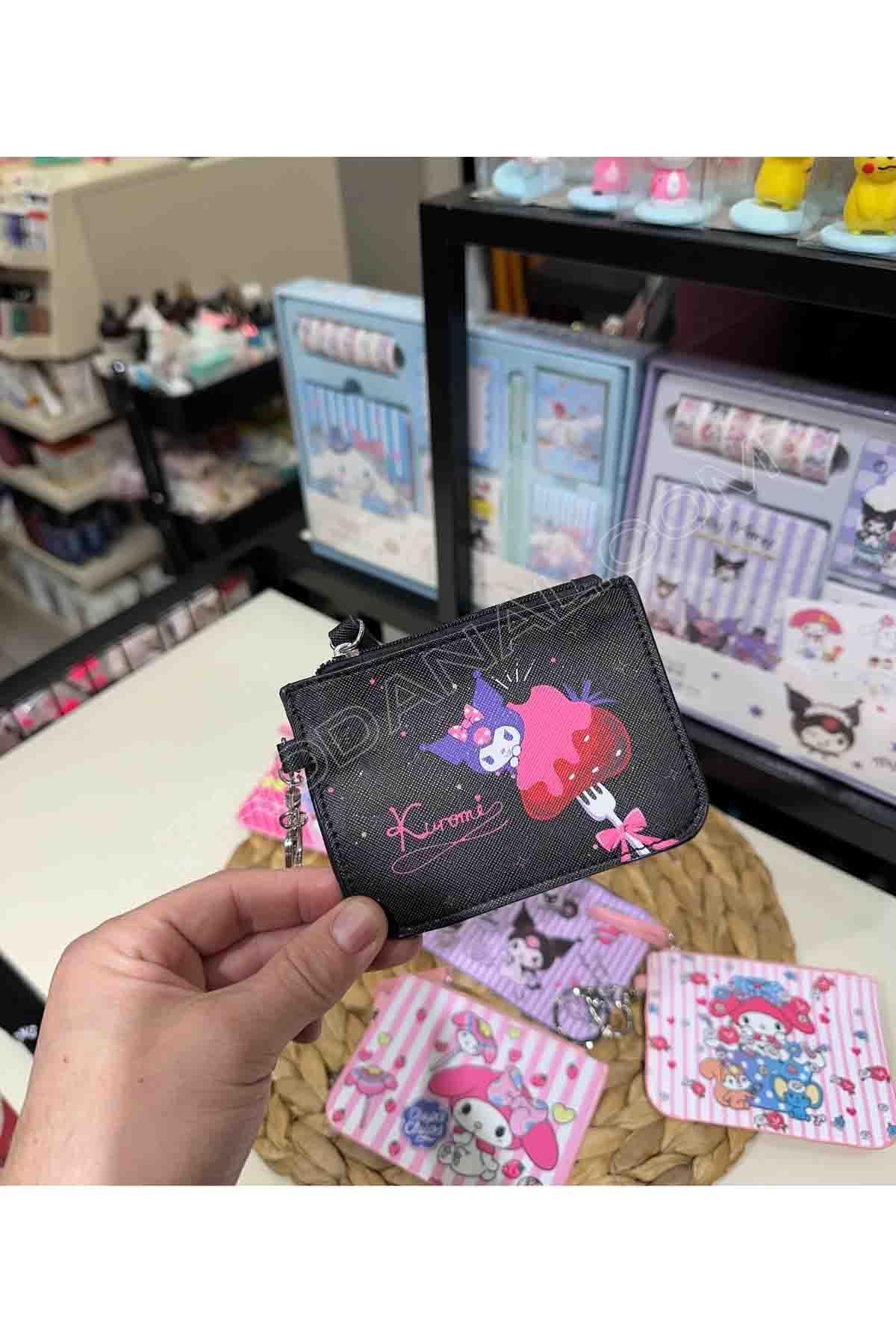 Sanrio Kuromi Anahtarlıklı Mini Cüzdan - Model 2