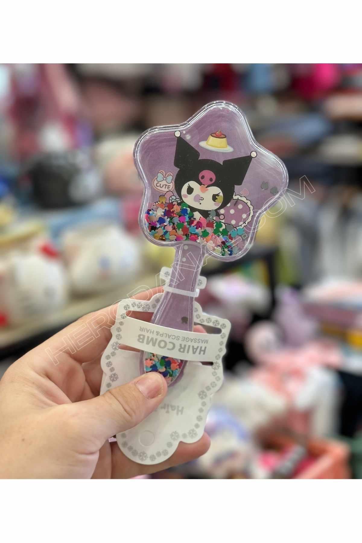 Sanrio Kuromi Yıldız Mini Tarak