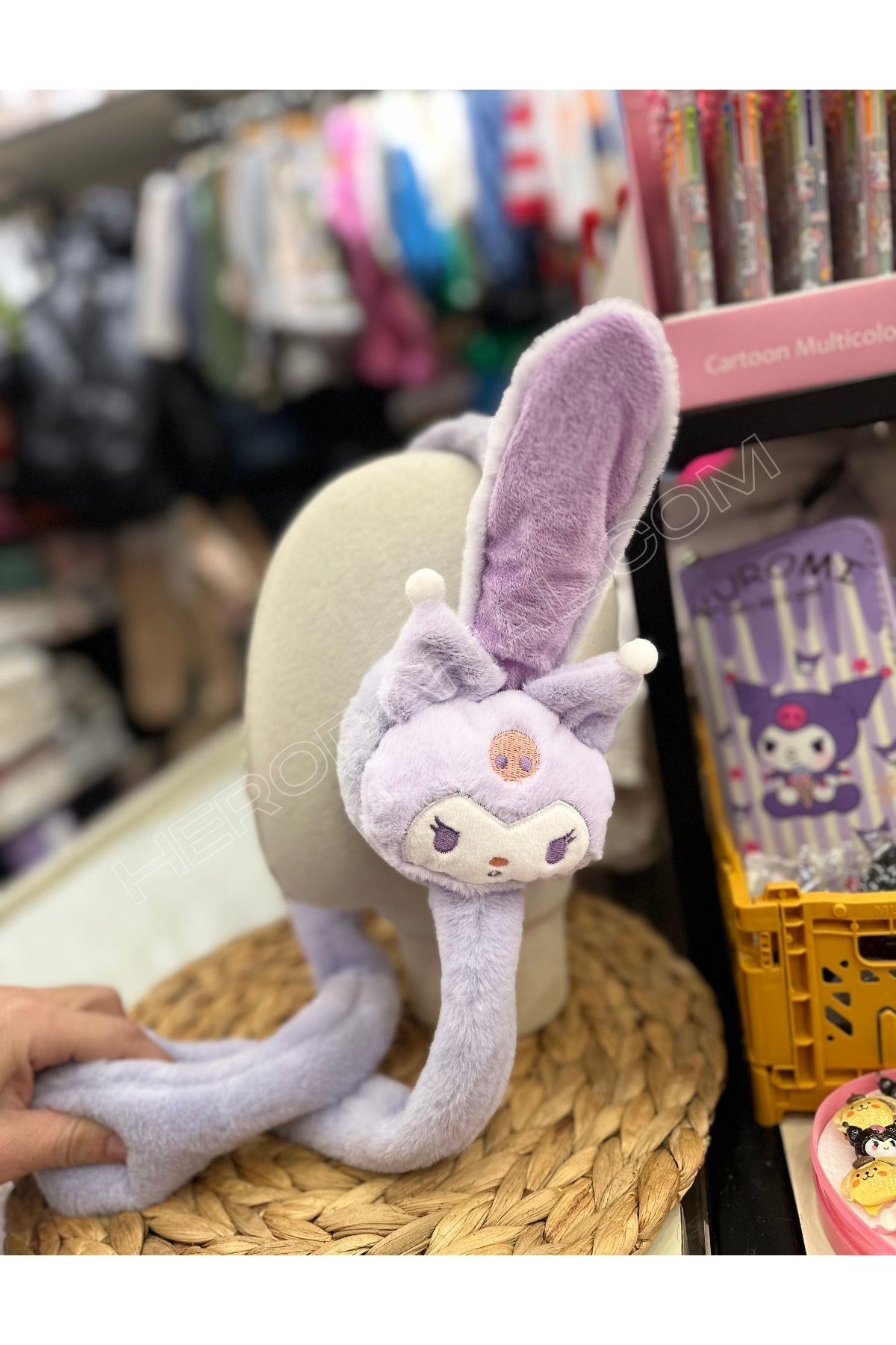 Sanrio Oynar Sesli Peluş Kulaklık - Kuromi