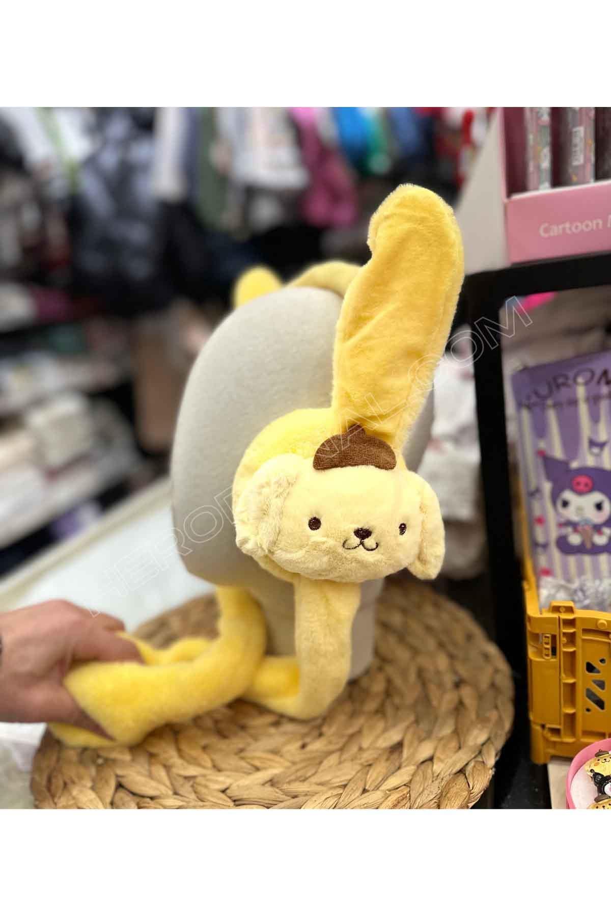 Sanrio Oynar Sesli Peluş Kulaklık - Pompompurin