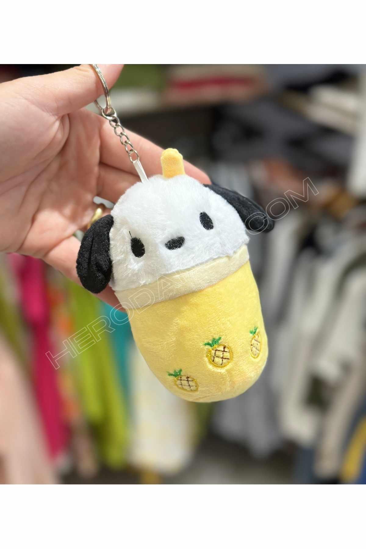 Sanrio Pochaccio Milkshake Peluş Anahtarlık