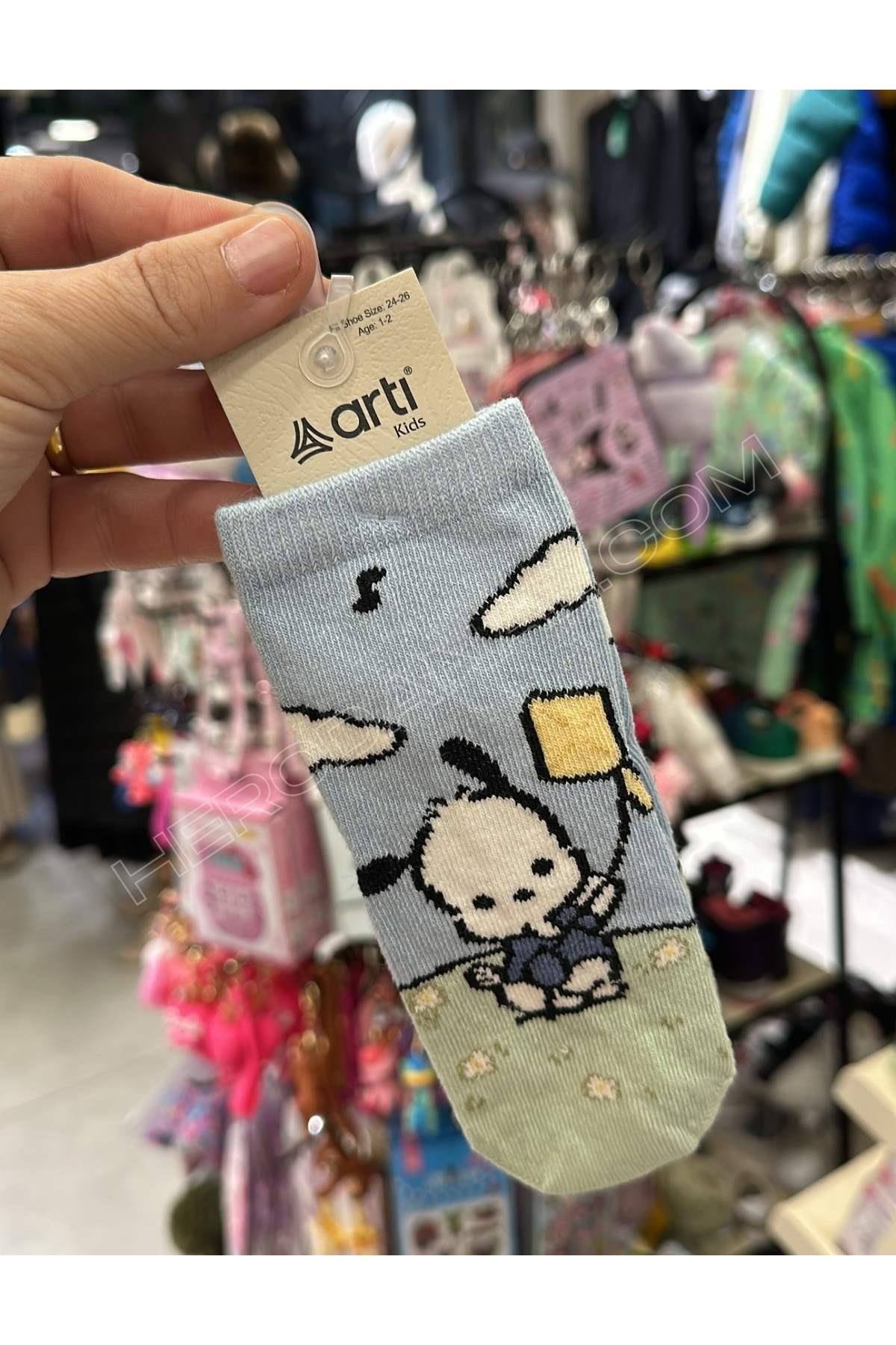 Sanrio Pochacco Unisex Soket Çocuk Çorap - Model 2